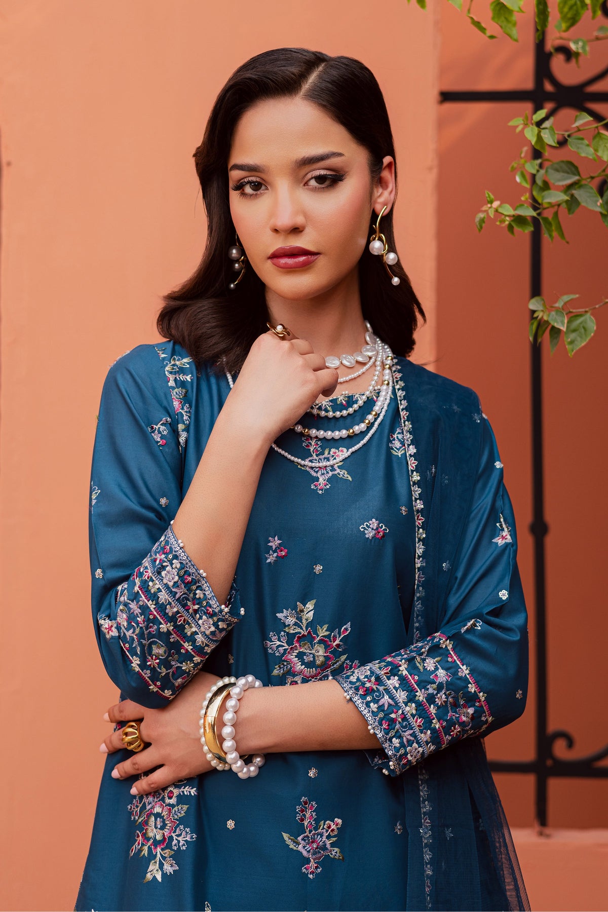 Jheel 3Pc - Festive Embroidered Lawn