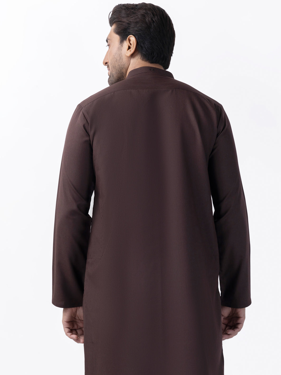 Brown Blended Kurta - AL-K-1162