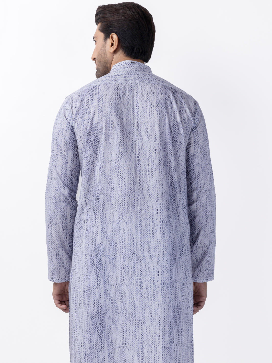 Blue Cotton Kurta - AL-K-1182