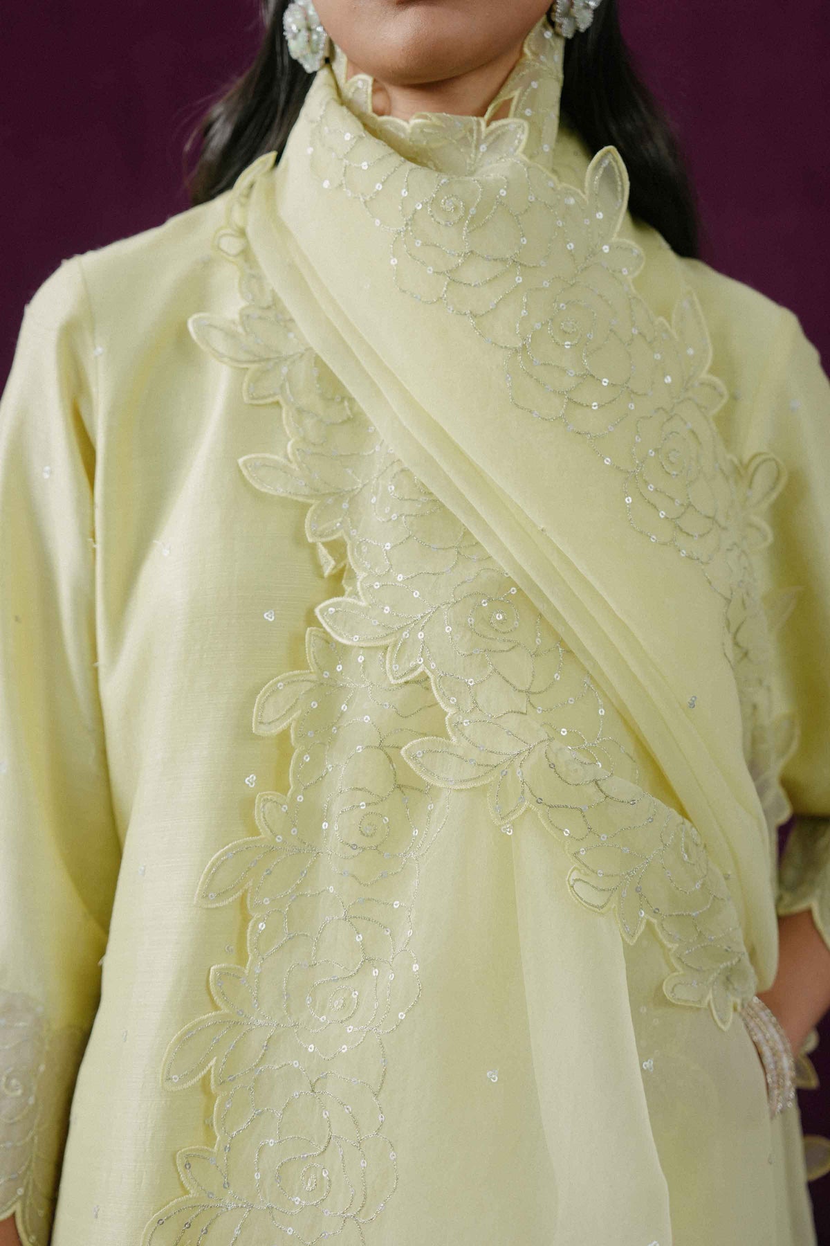 3 PIECE - EMBROIDERED SUIT - KBS26-119