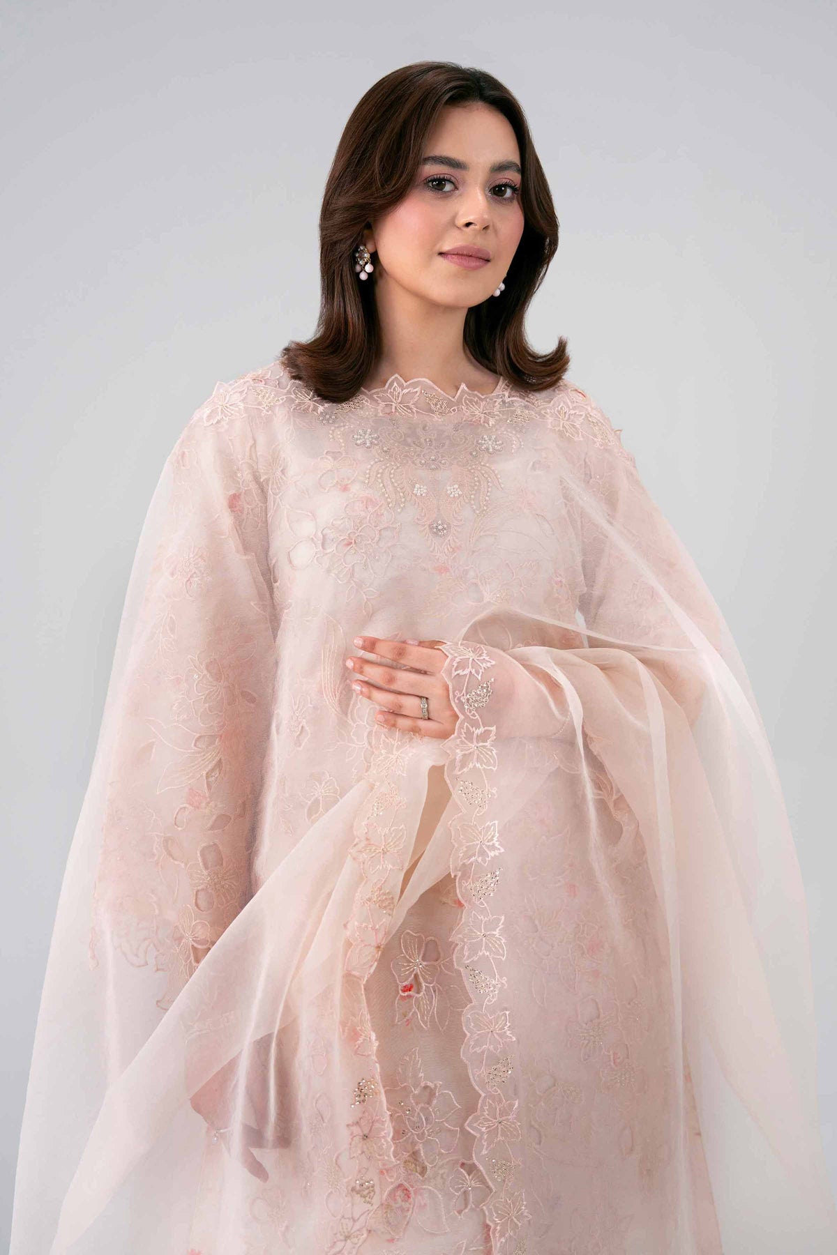 3 Piece - Printed Embroidered Suit - KBS26-40