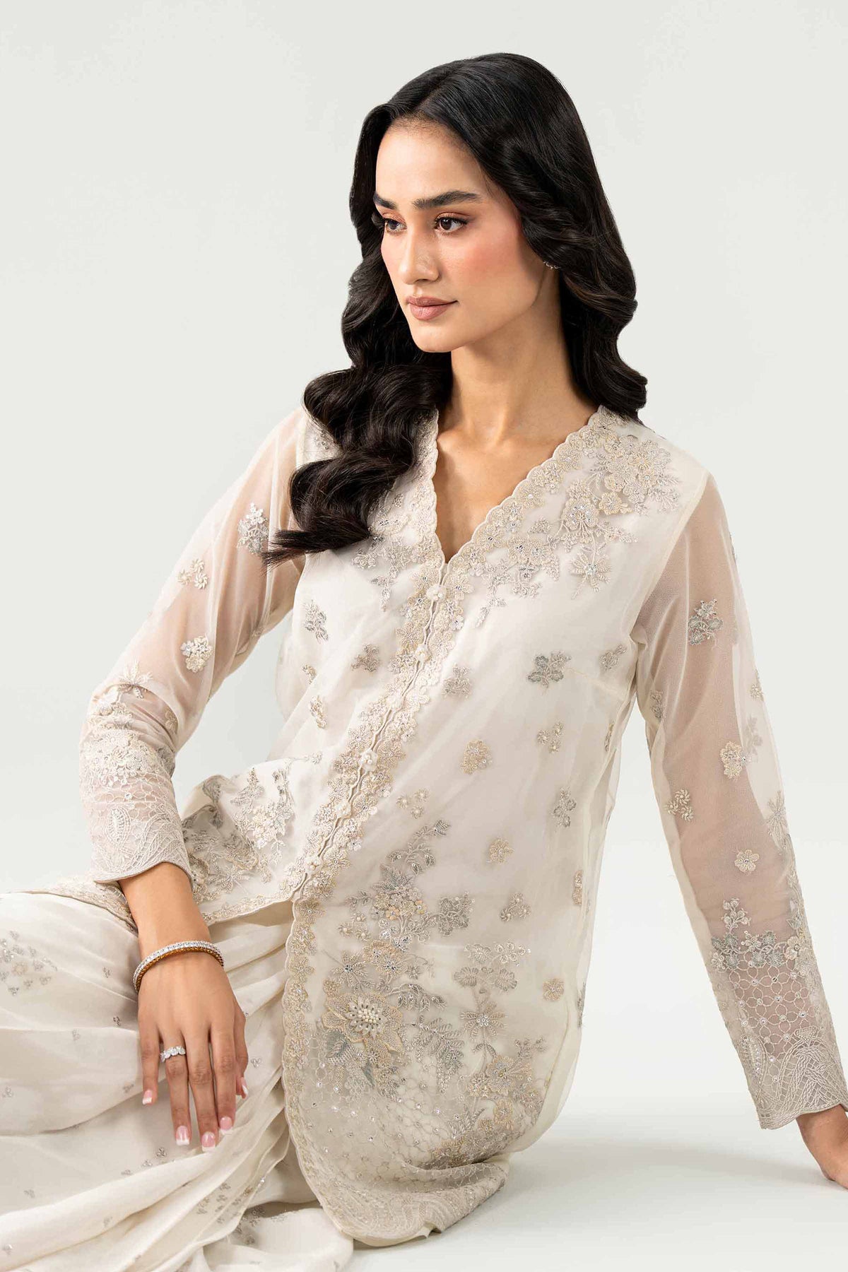3 Piece - Embroidered Suit - KBS26-61