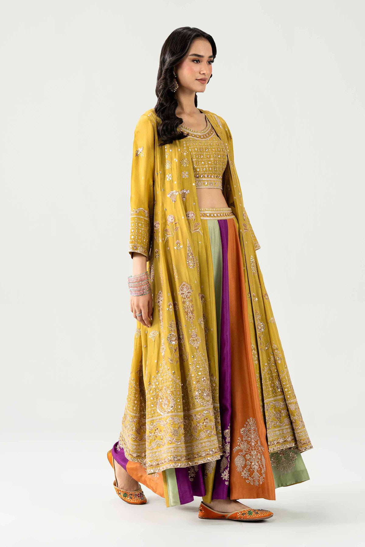 3 Piece - Embroidered Lehnga Set - KBS26-88