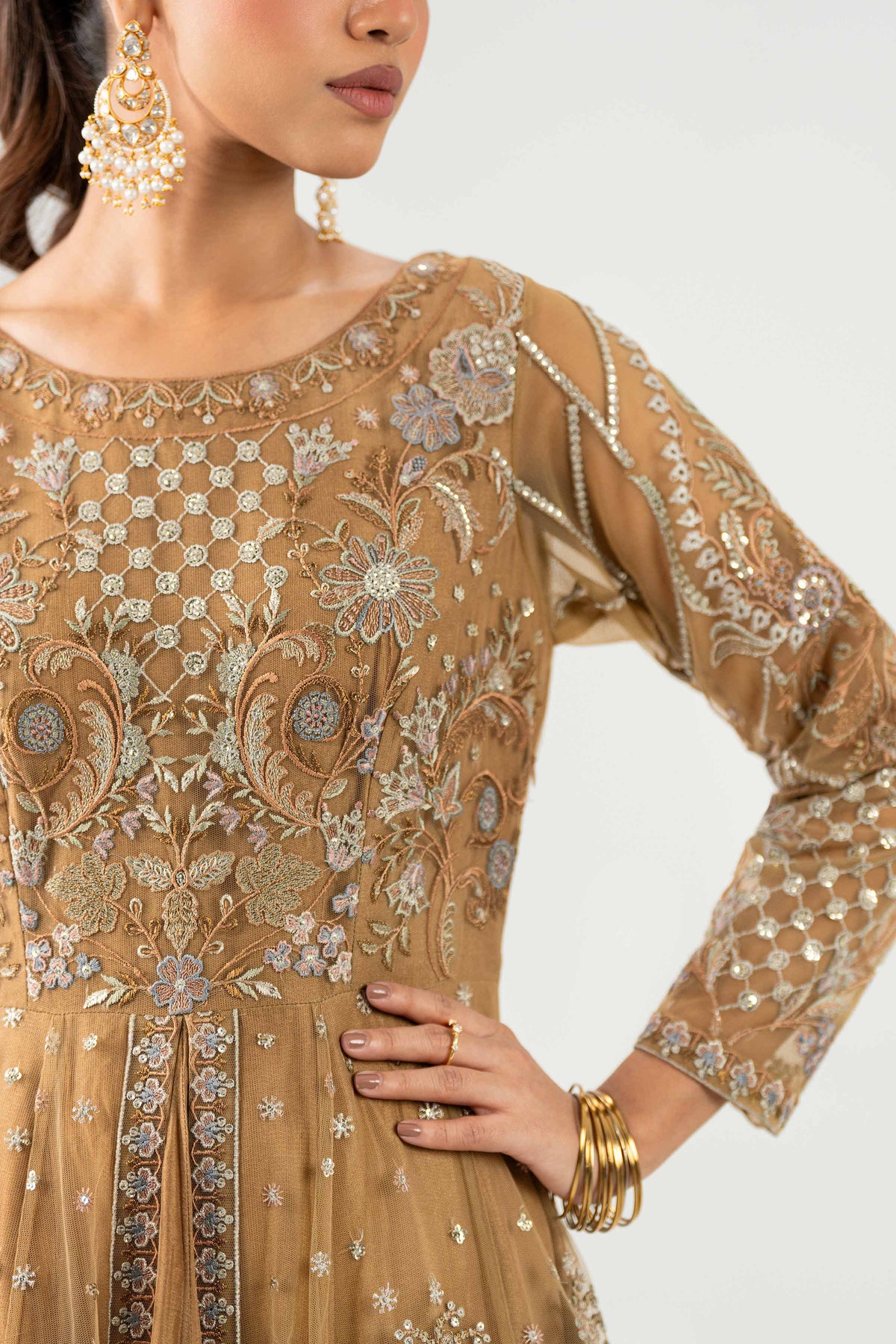 2 Piece - Embroidered Suit - KBS26-91