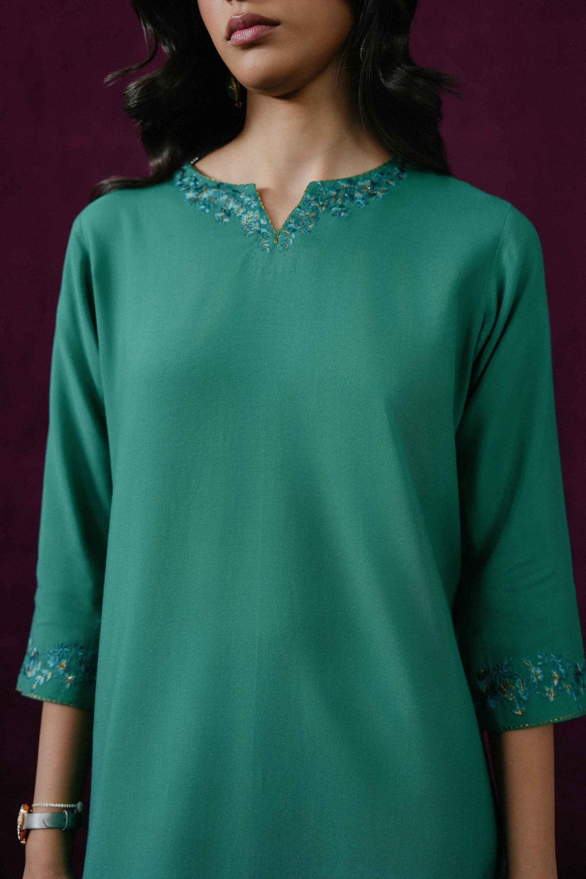 3 PIECE - EMBROIDERED SUIT - KBW25-68