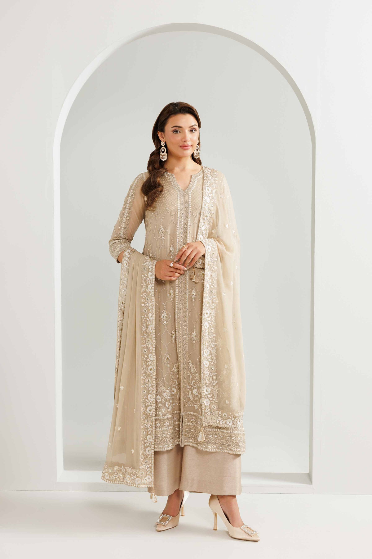 3 Piece - Embroidered Suit - KBW25-81