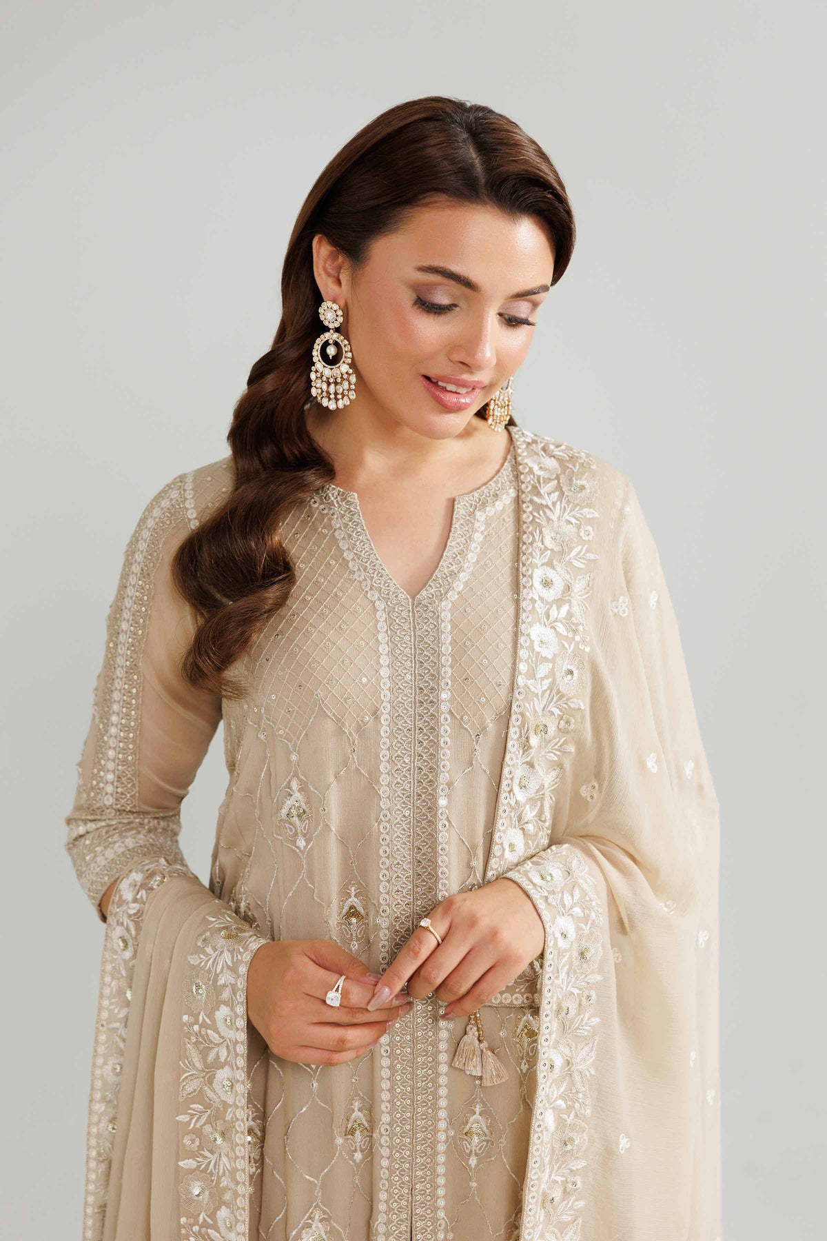 3 Piece - Embroidered Suit - KBW25-81