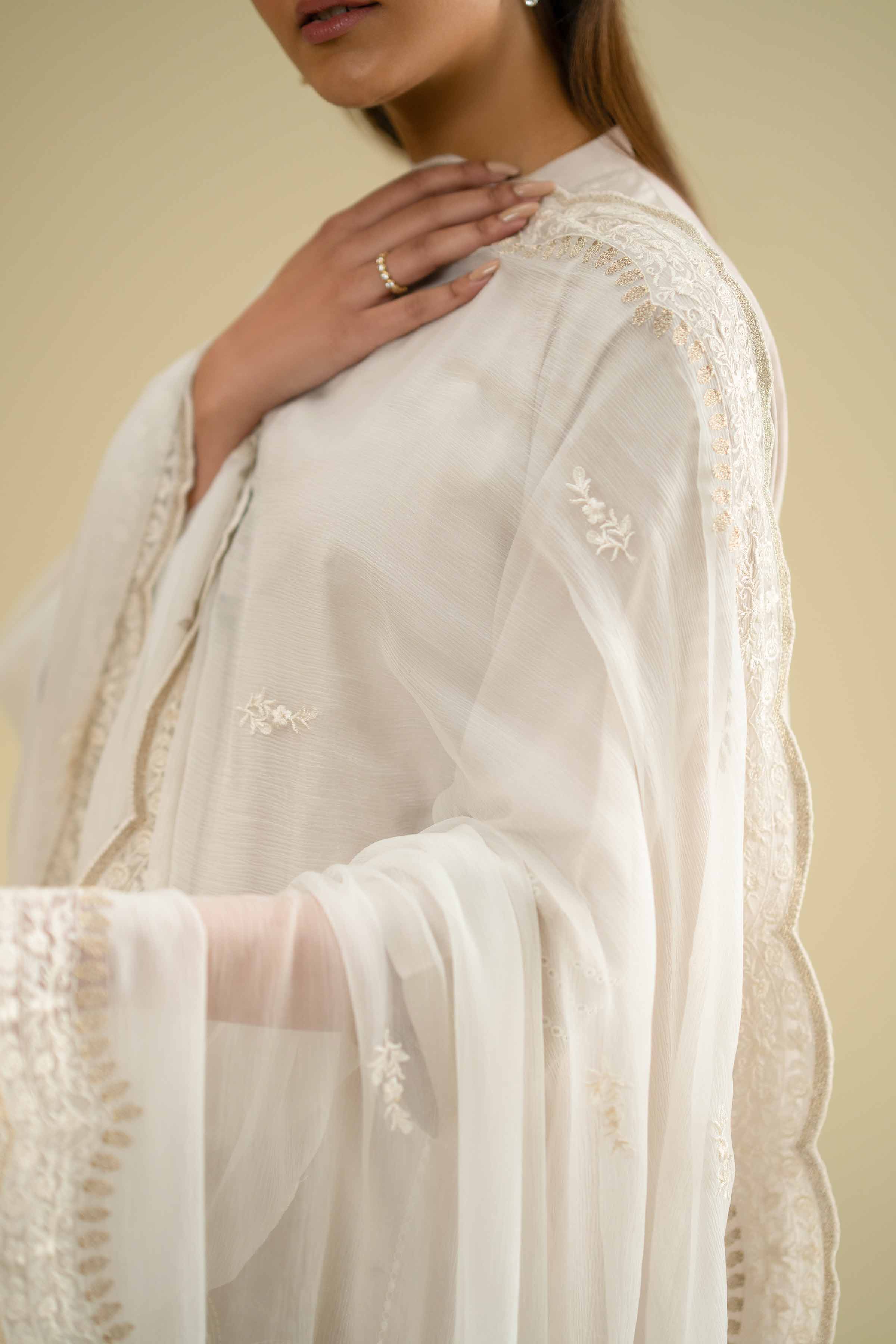 Embroidered Dupatta - KFE26-122
