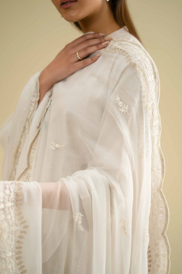 Embroidered Dupatta - KFE26-122