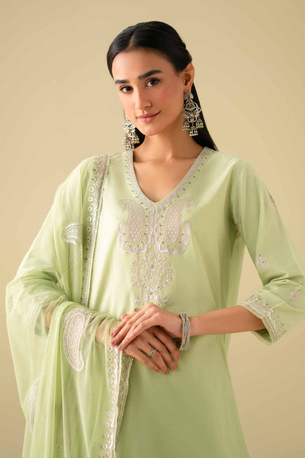 3 Piece - Embroidered Suit - KFE26-132