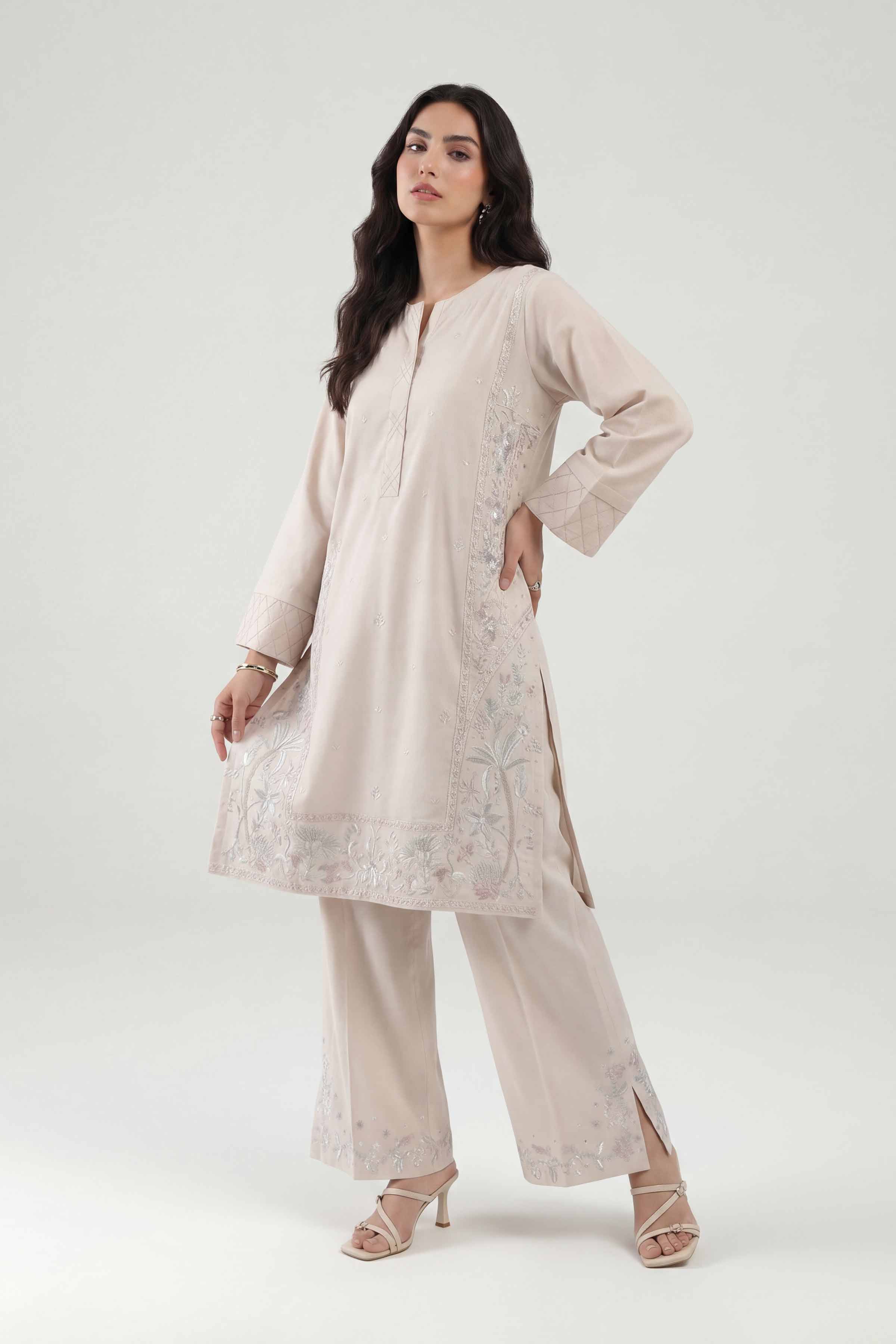 2 Piece - Embroidered Suit - KFE26-158