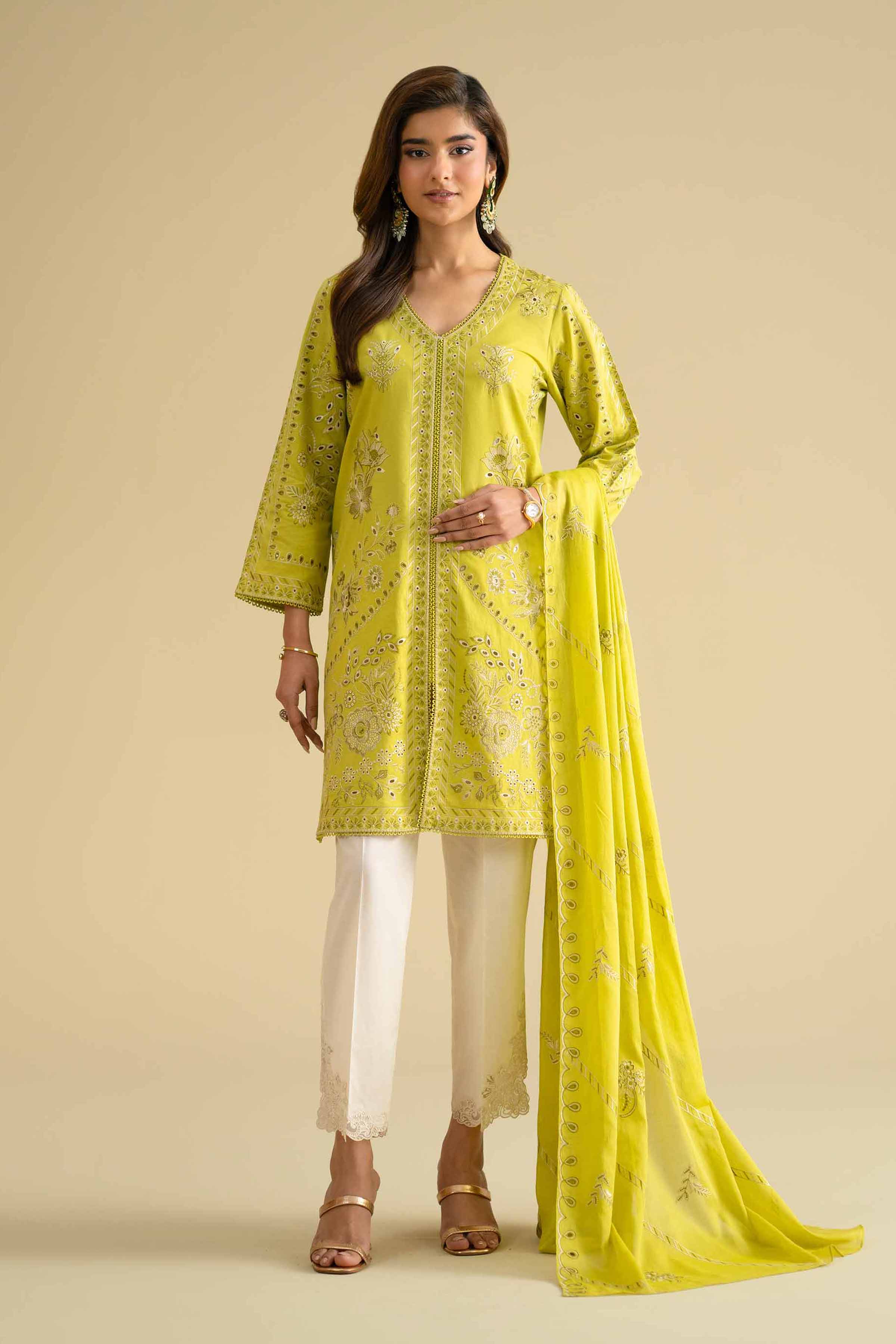 2 Piece - Embroidered Suit - KFE26-18