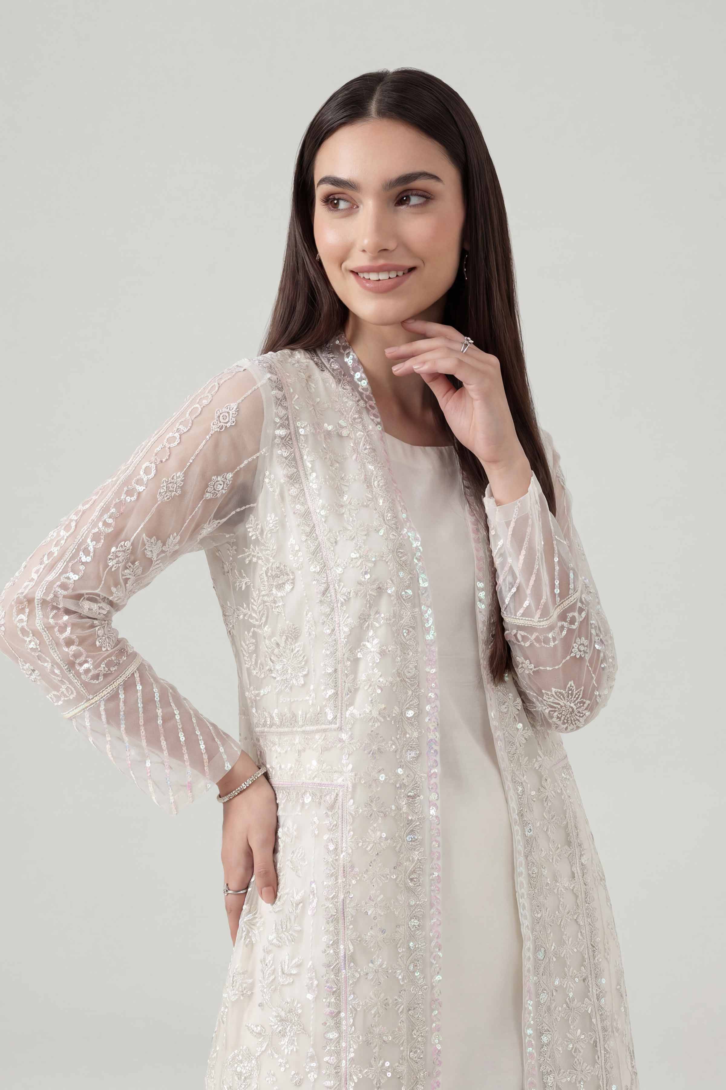 3 Piece - Embroidered Suit - KFE26-180