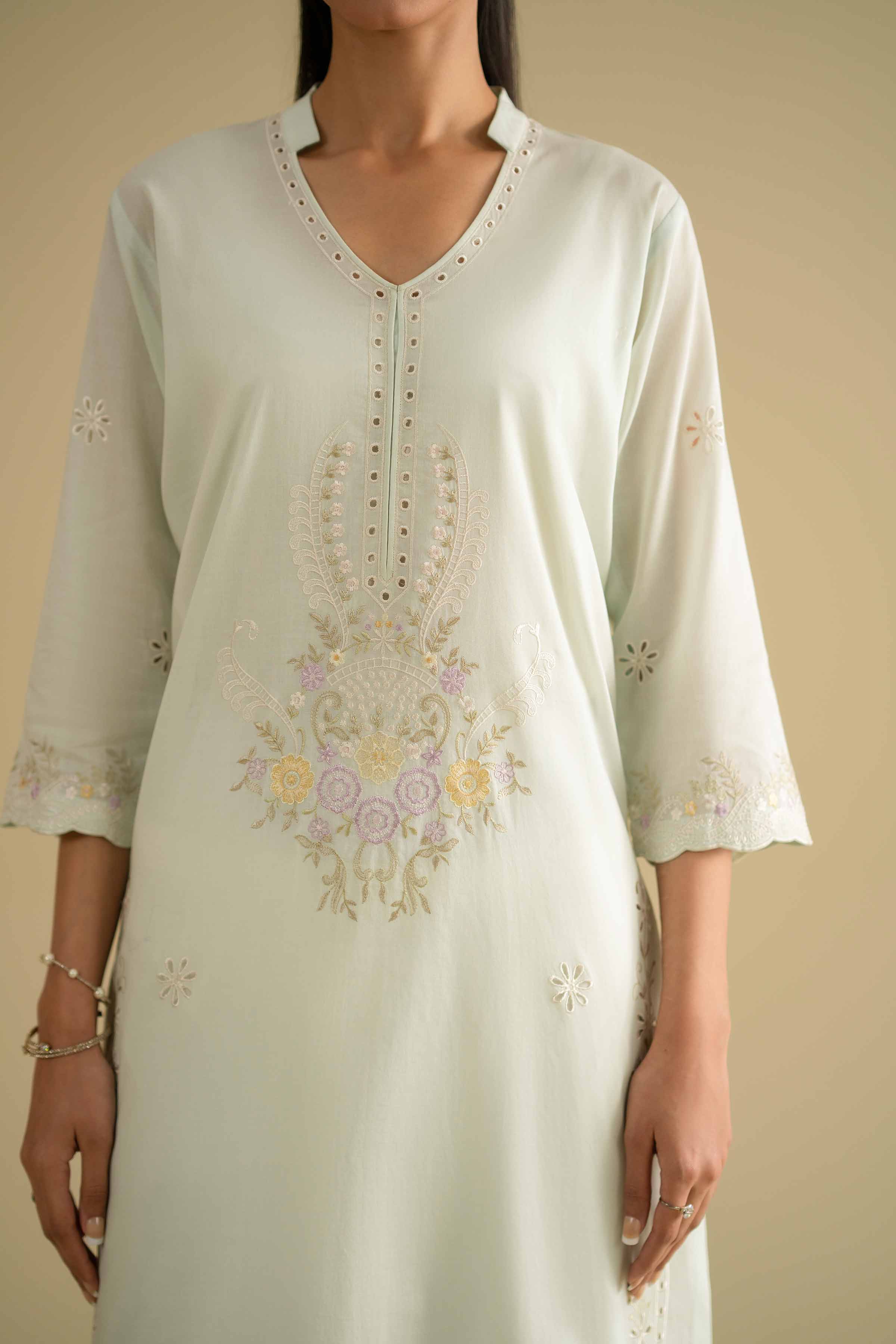2 Piece - Embroidered Suit - KFE26-230
