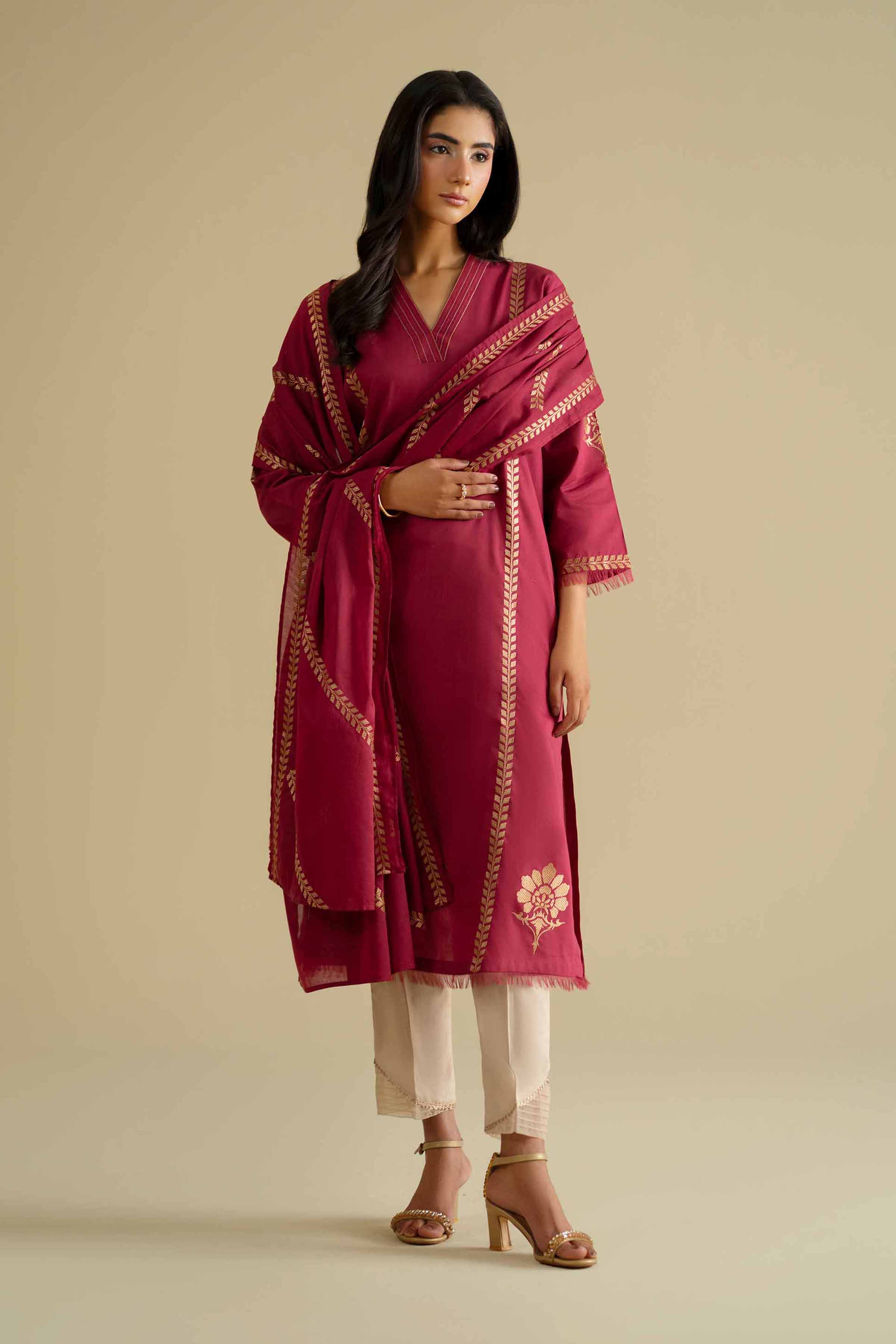 2 Piece - Embroidered Suit - KFE26-231