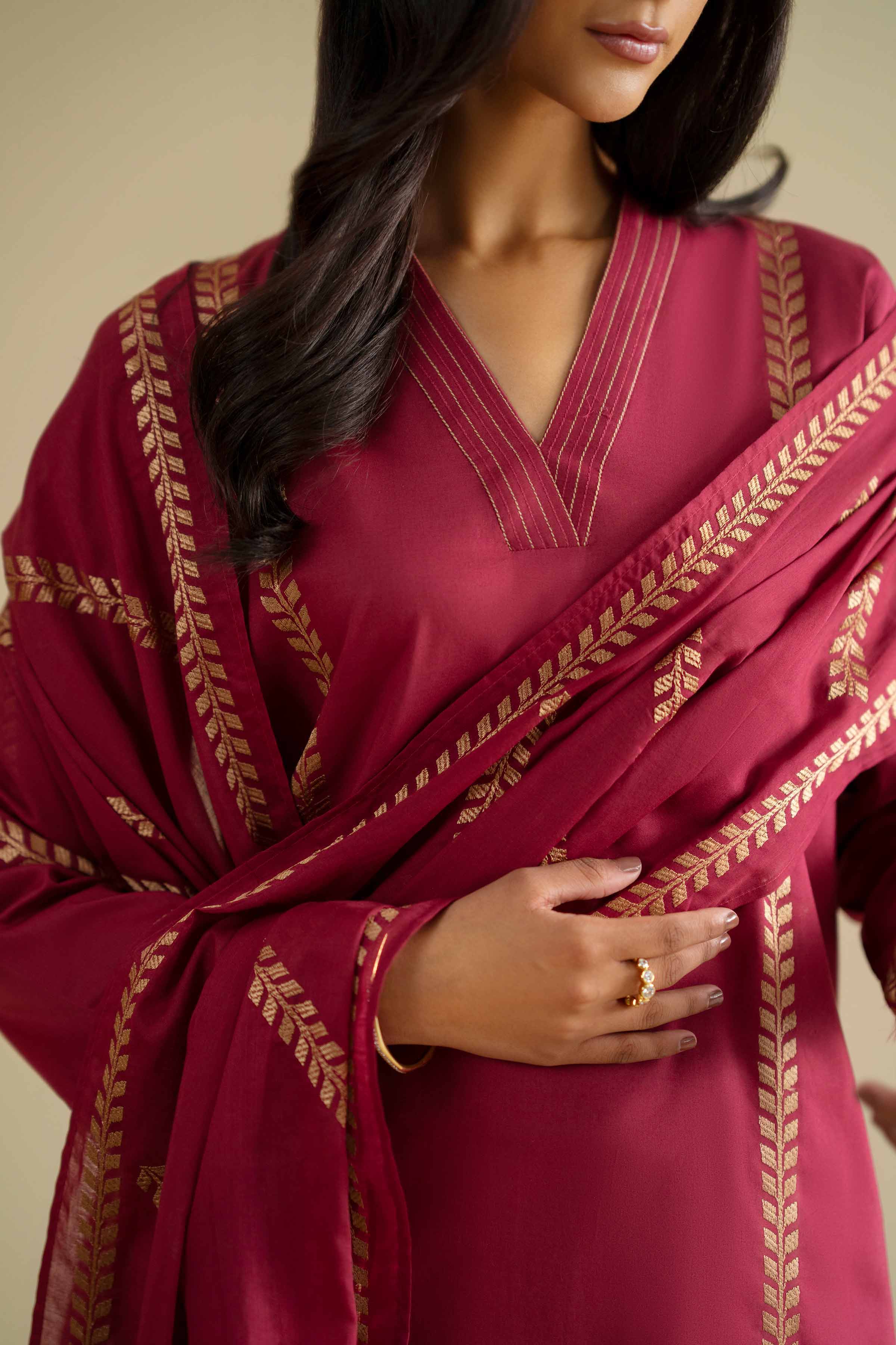 2 Piece - Embroidered Suit - KFE26-231