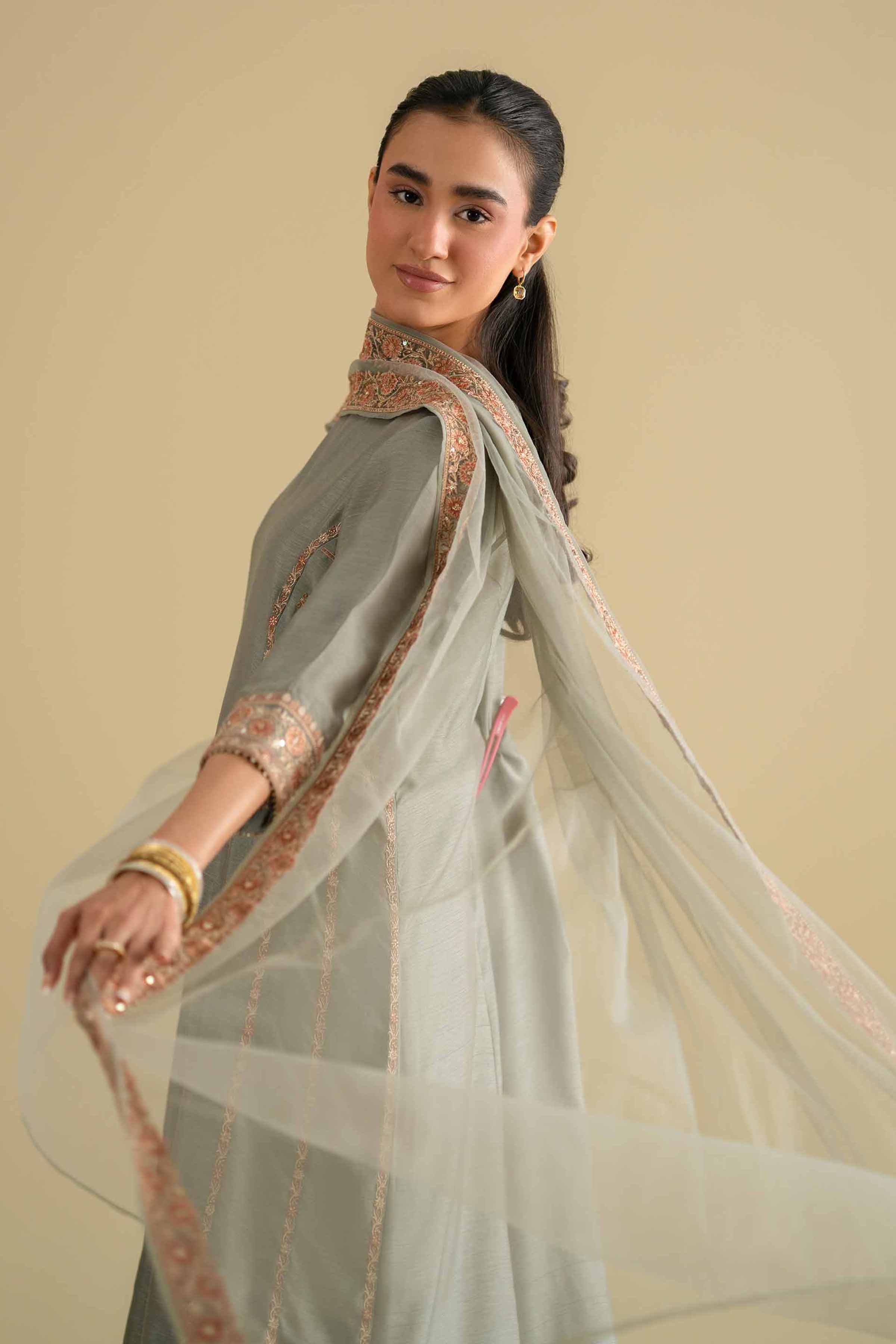 3 Piece - Embroidered Suit - KFE26-233