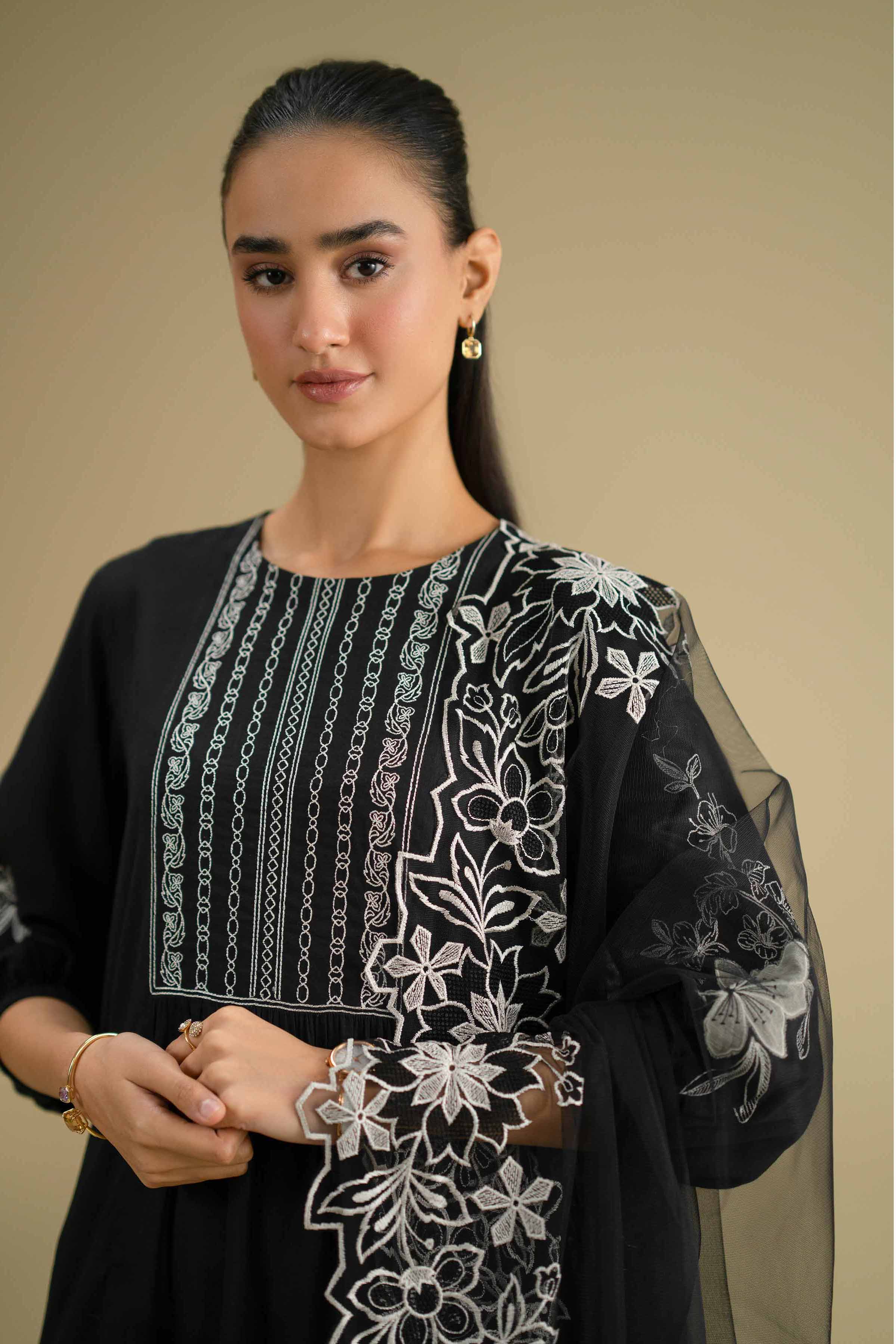 Embroidered Dupatta - KFE26-234