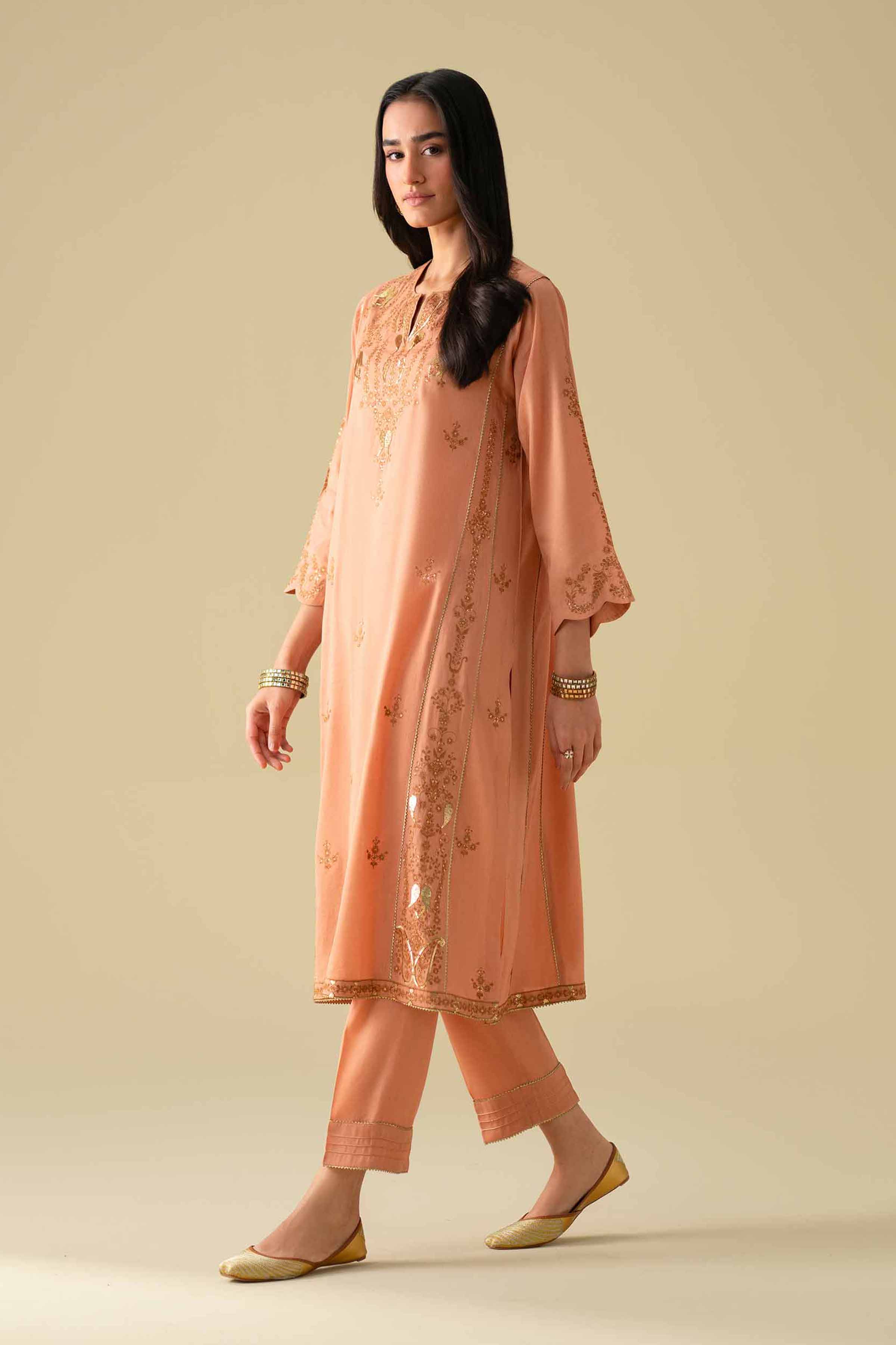 2 Piece - Embroidered Suit - KFE26-40