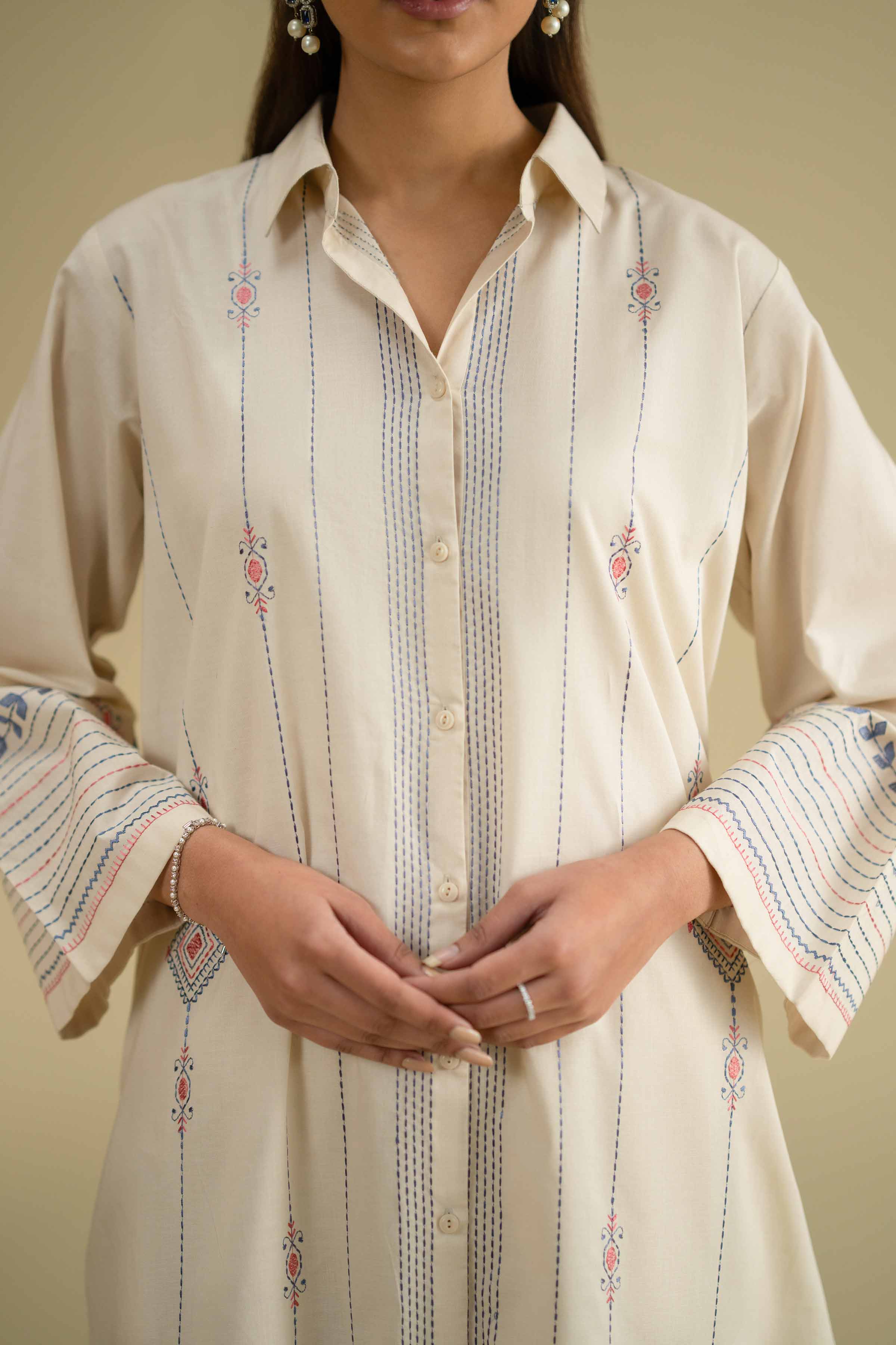 2 Piece - Embroidered Suit - KFE26-51