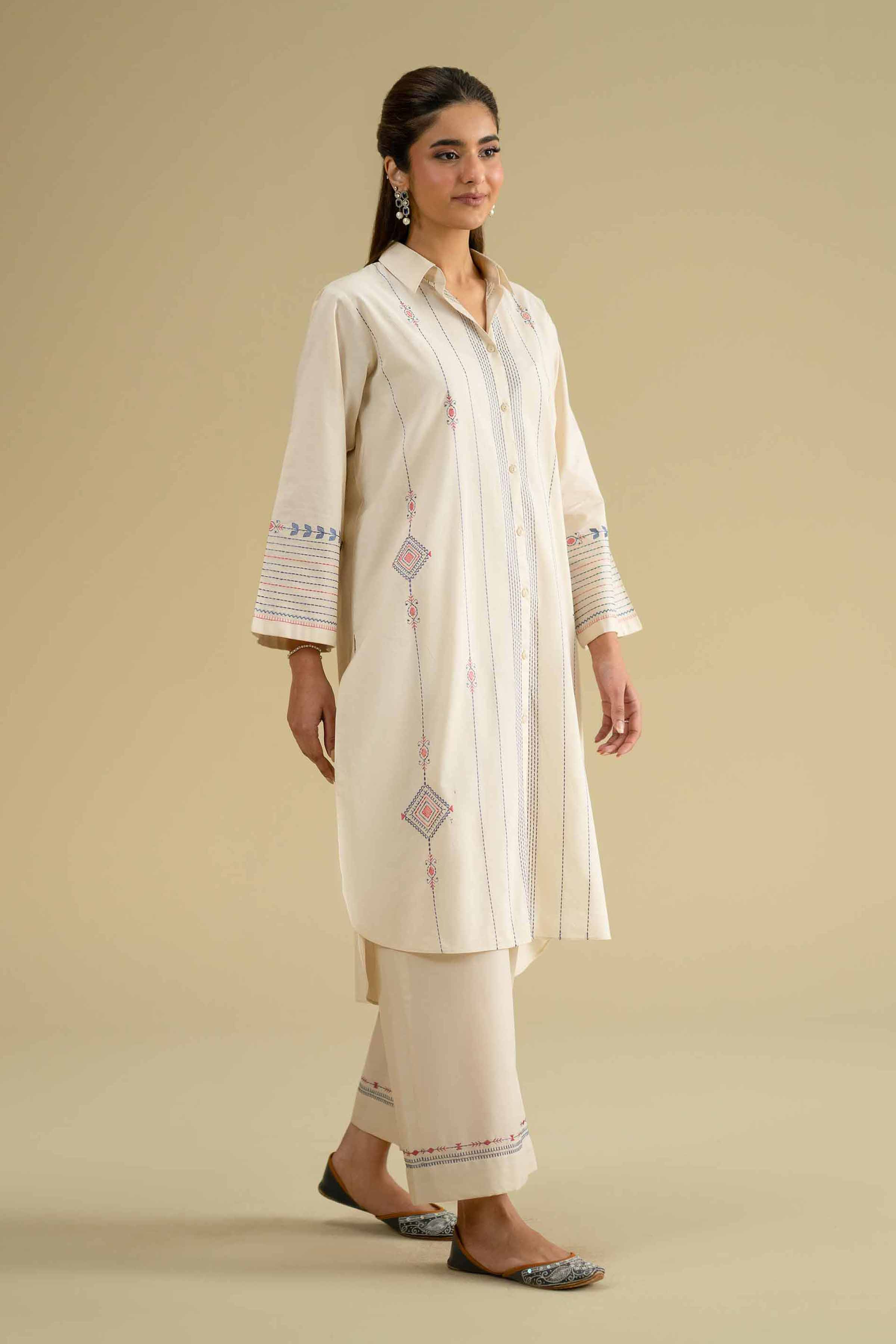 2 Piece - Embroidered Suit - KFE26-51
