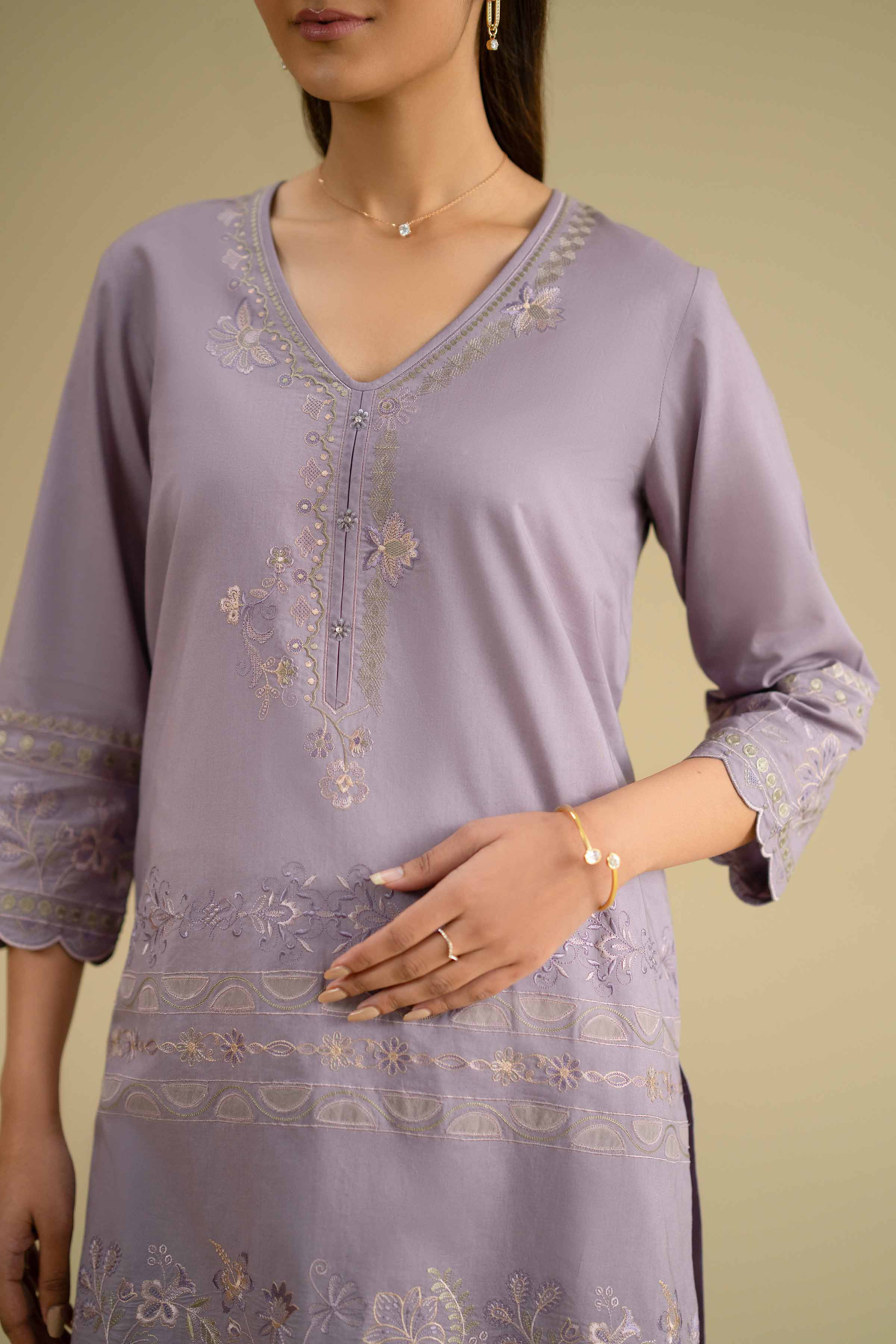 2 Piece - Embroidered Suit - KFE26-52