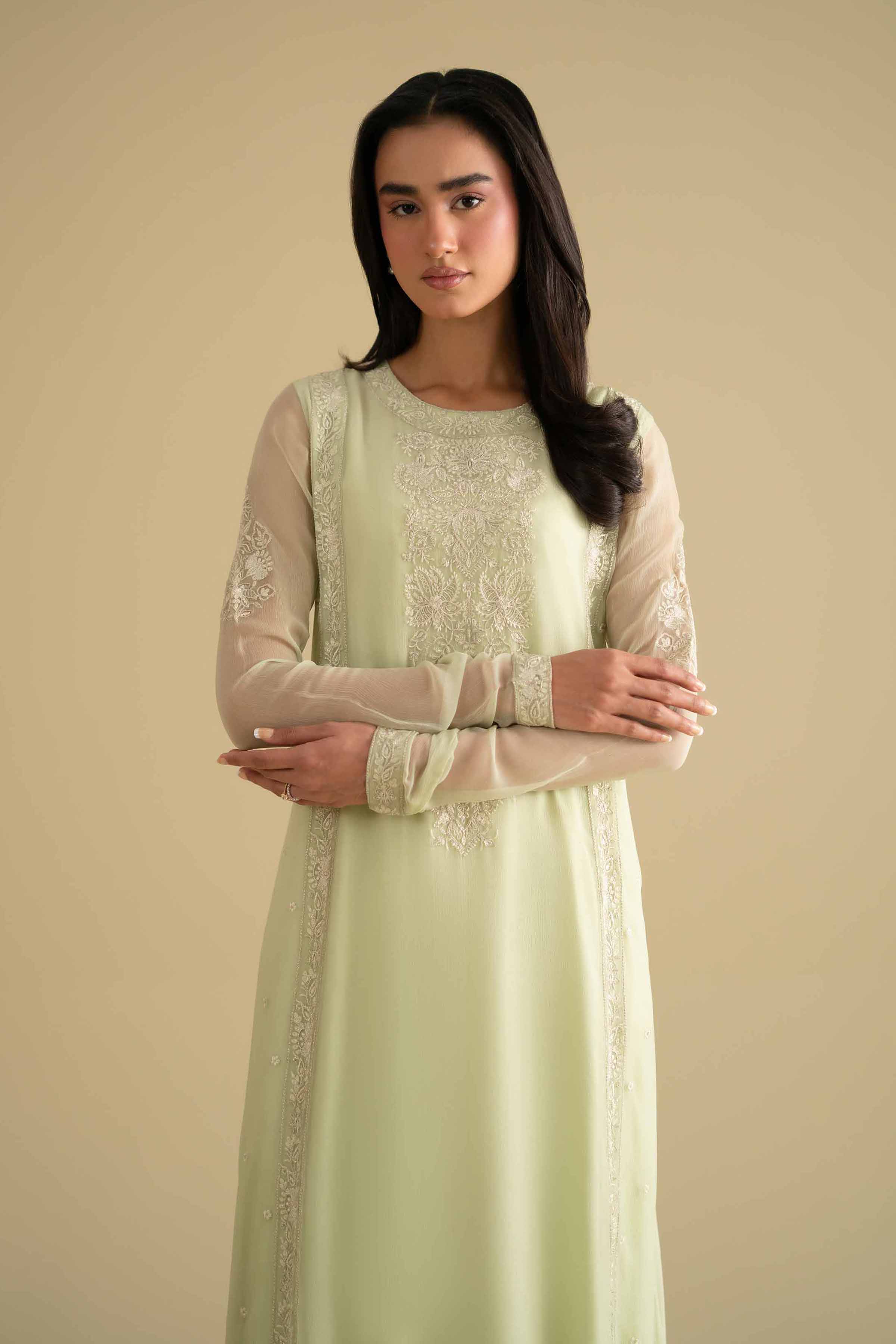2 Piece - Embroidered Suit - KFE26-60