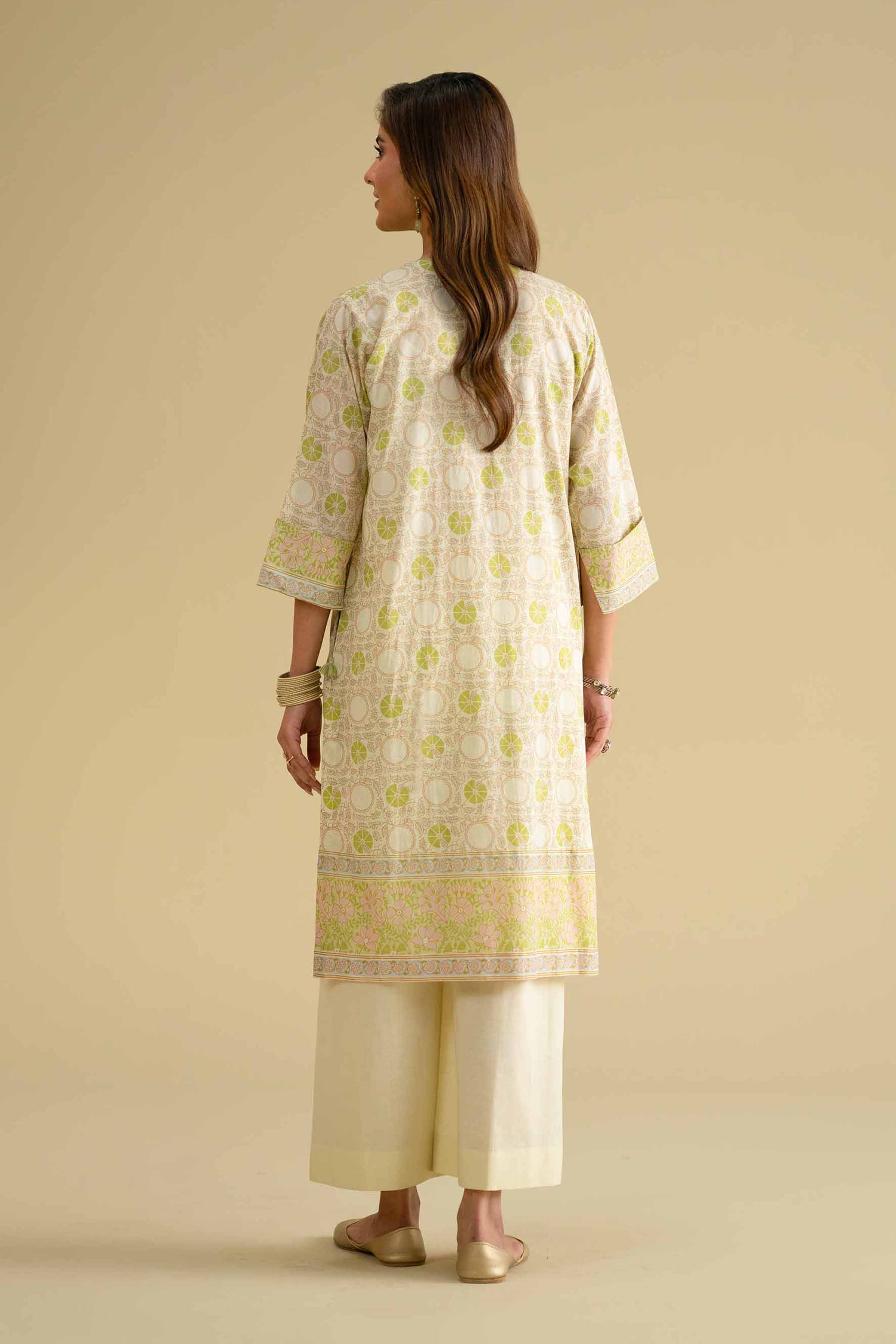 2 Piece - Printed Embroidered Suit - KFE26-63