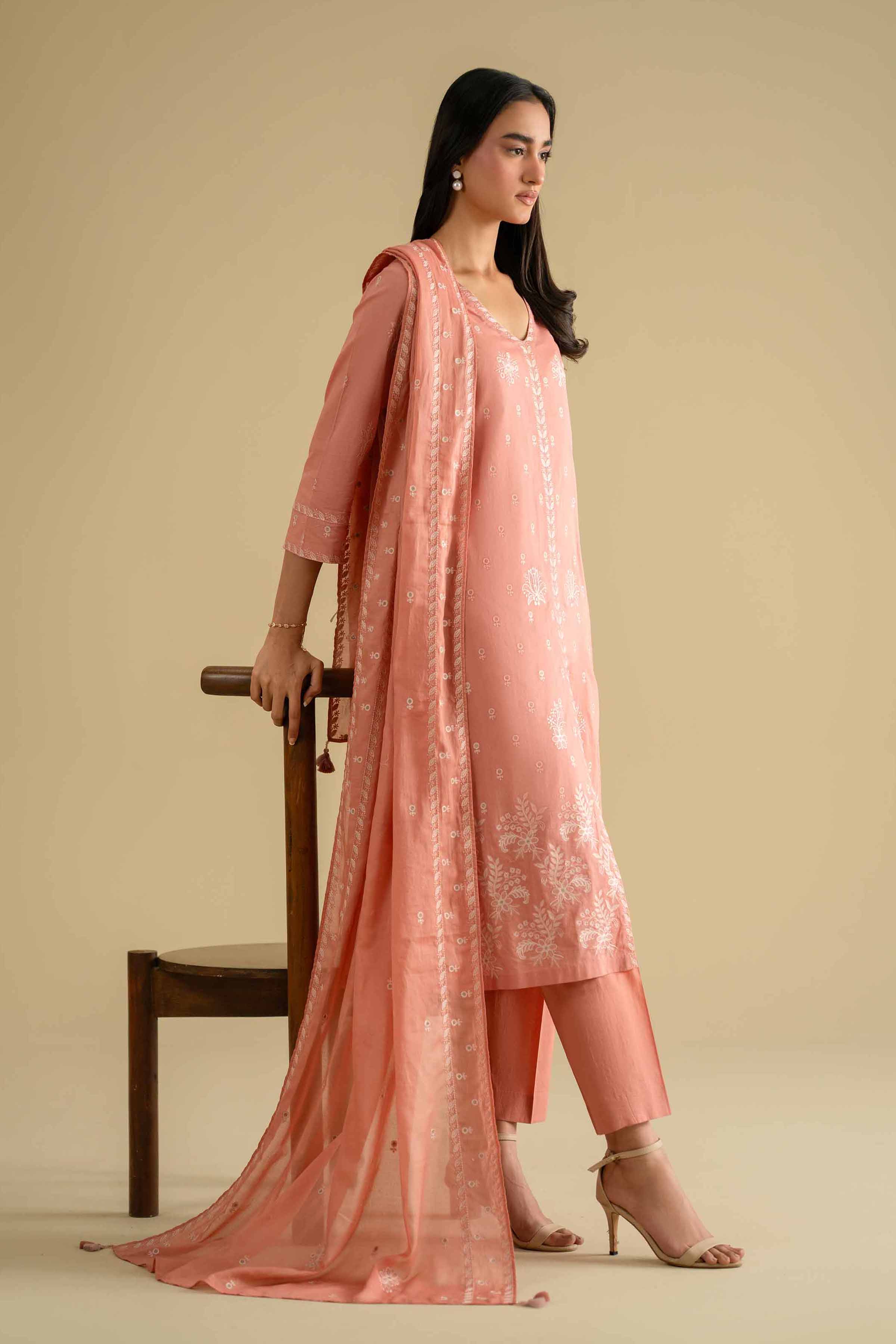 3 Piece - Embroidered Suit - KFE26-75