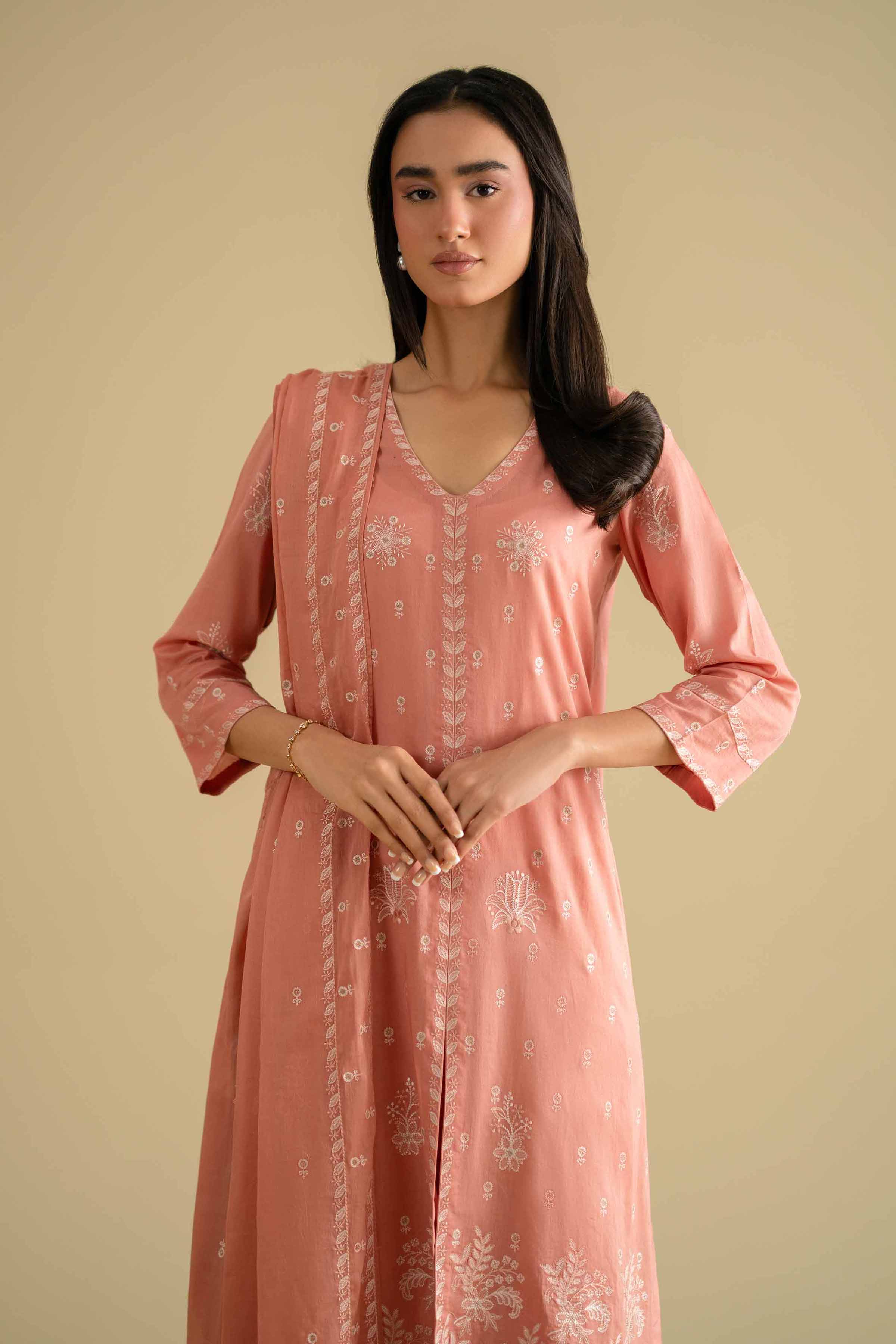 3 Piece - Embroidered Suit - KFE26-75