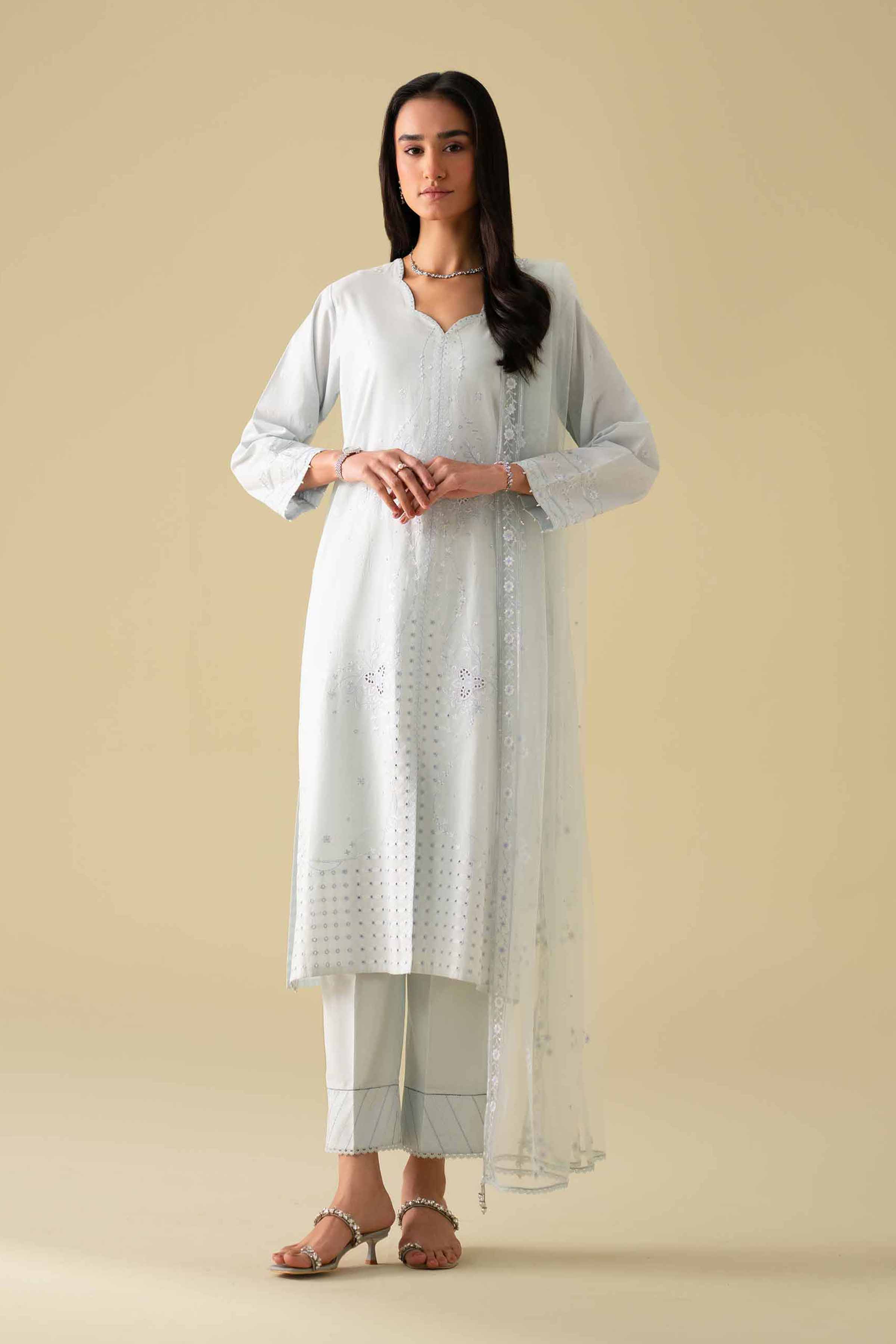 3 Piece - Embroidered Suit - KFE26-79