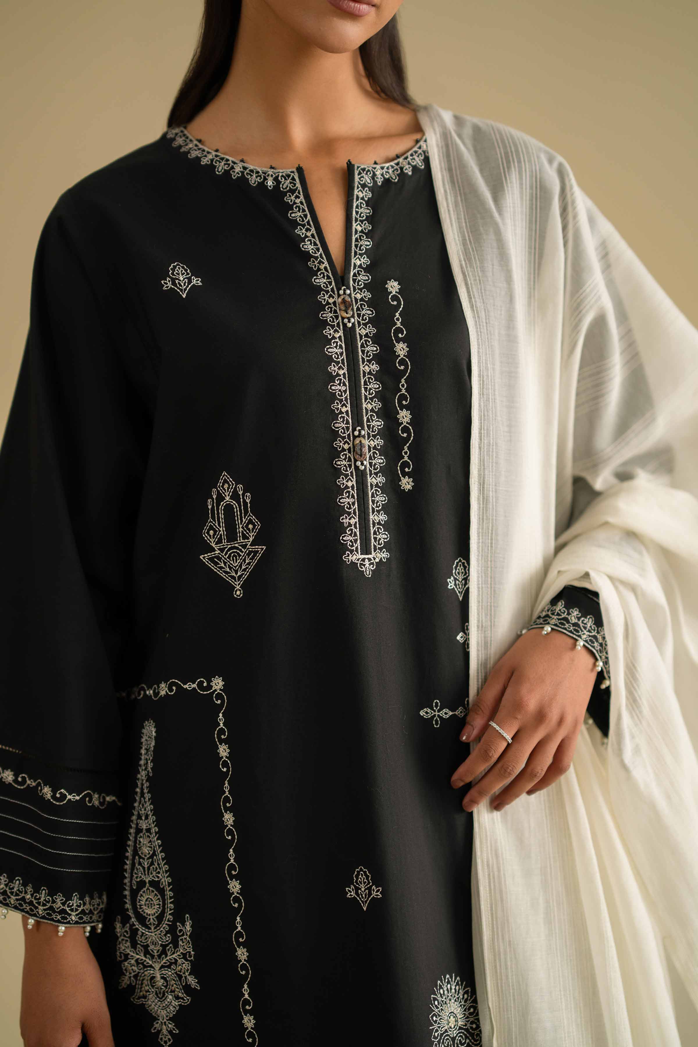 3 Piece - Embroidered Suit - KFE26-84