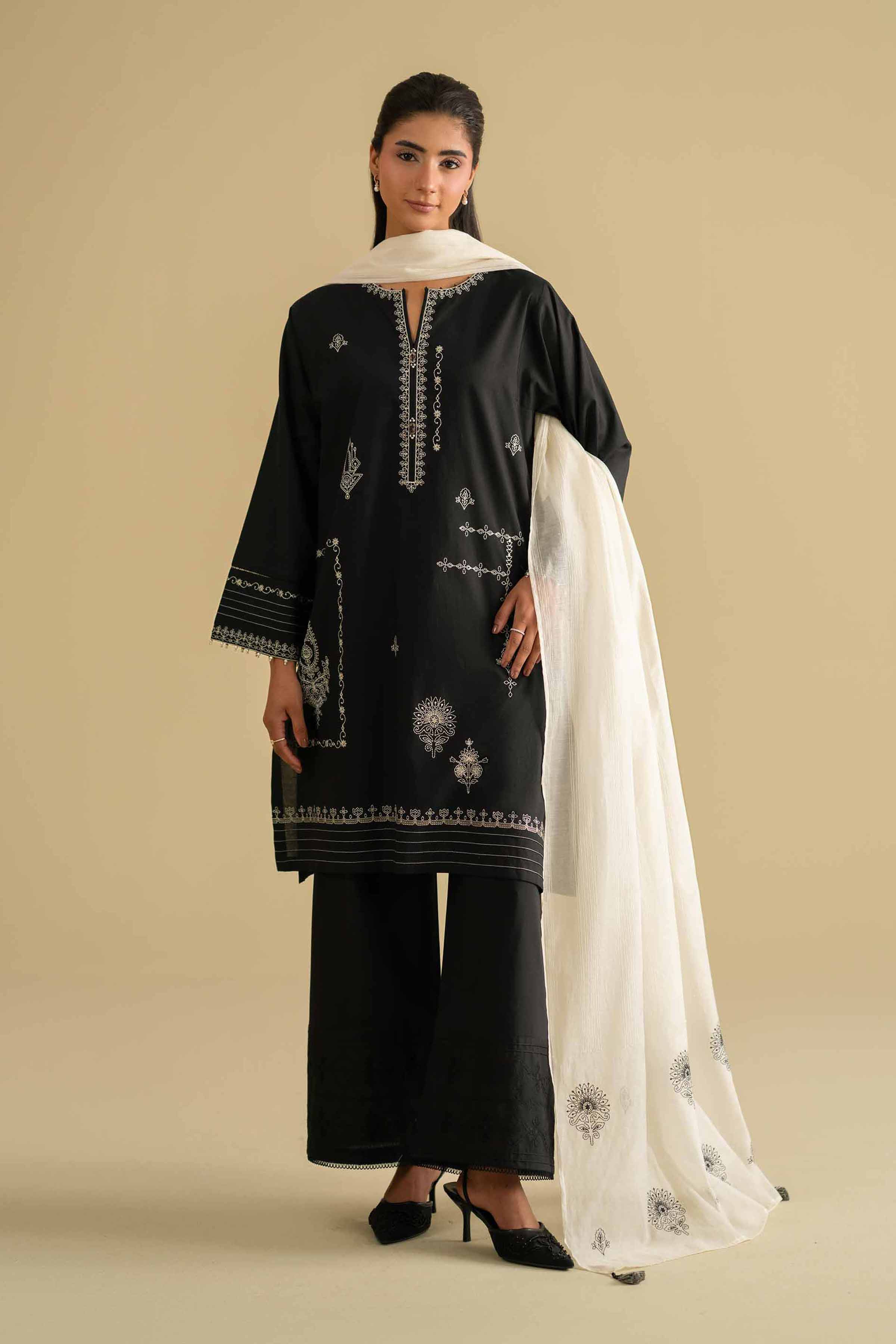 3 Piece - Embroidered Suit - KFE26-84