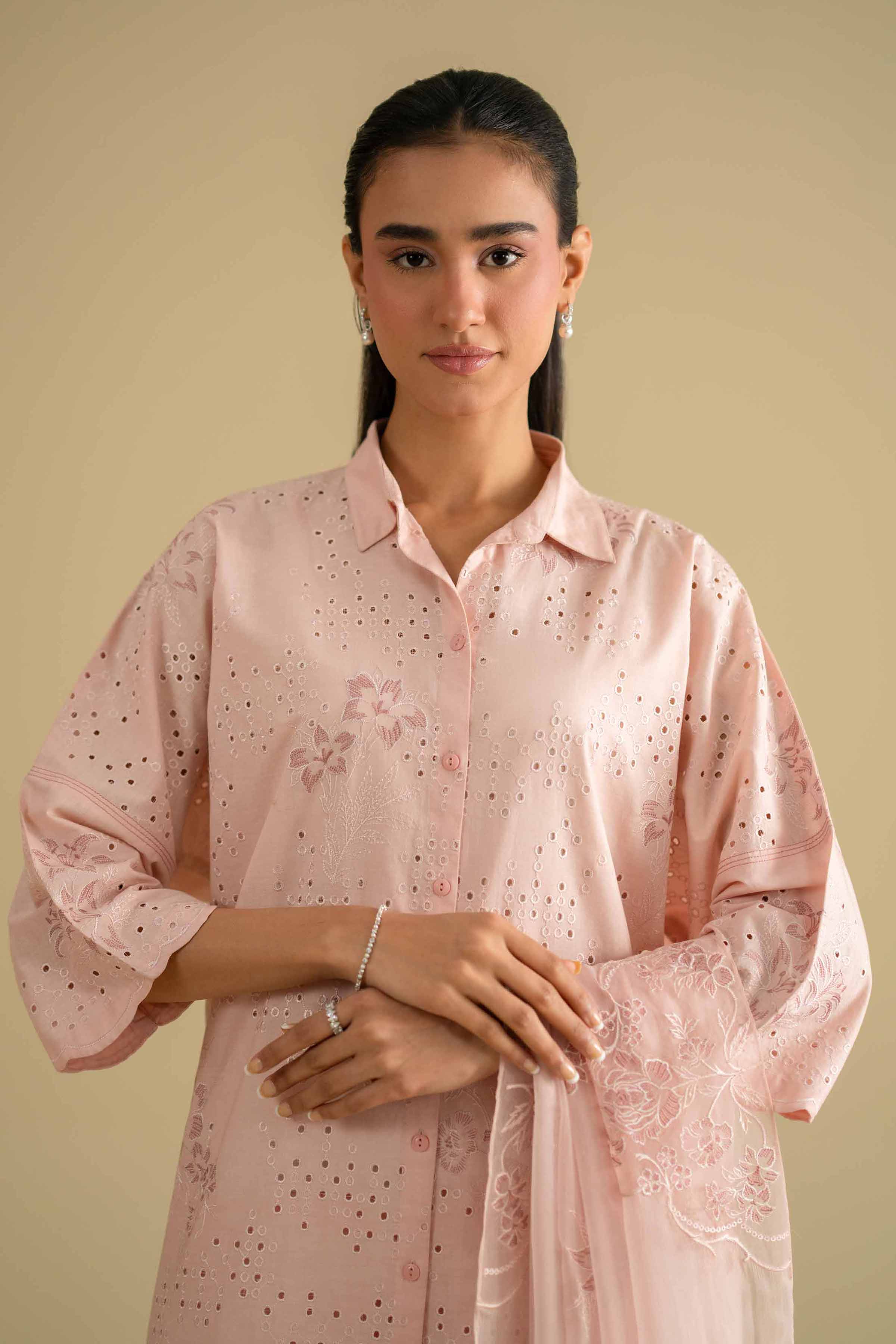 3 Piece - Embroidered Suit - KFE26-89