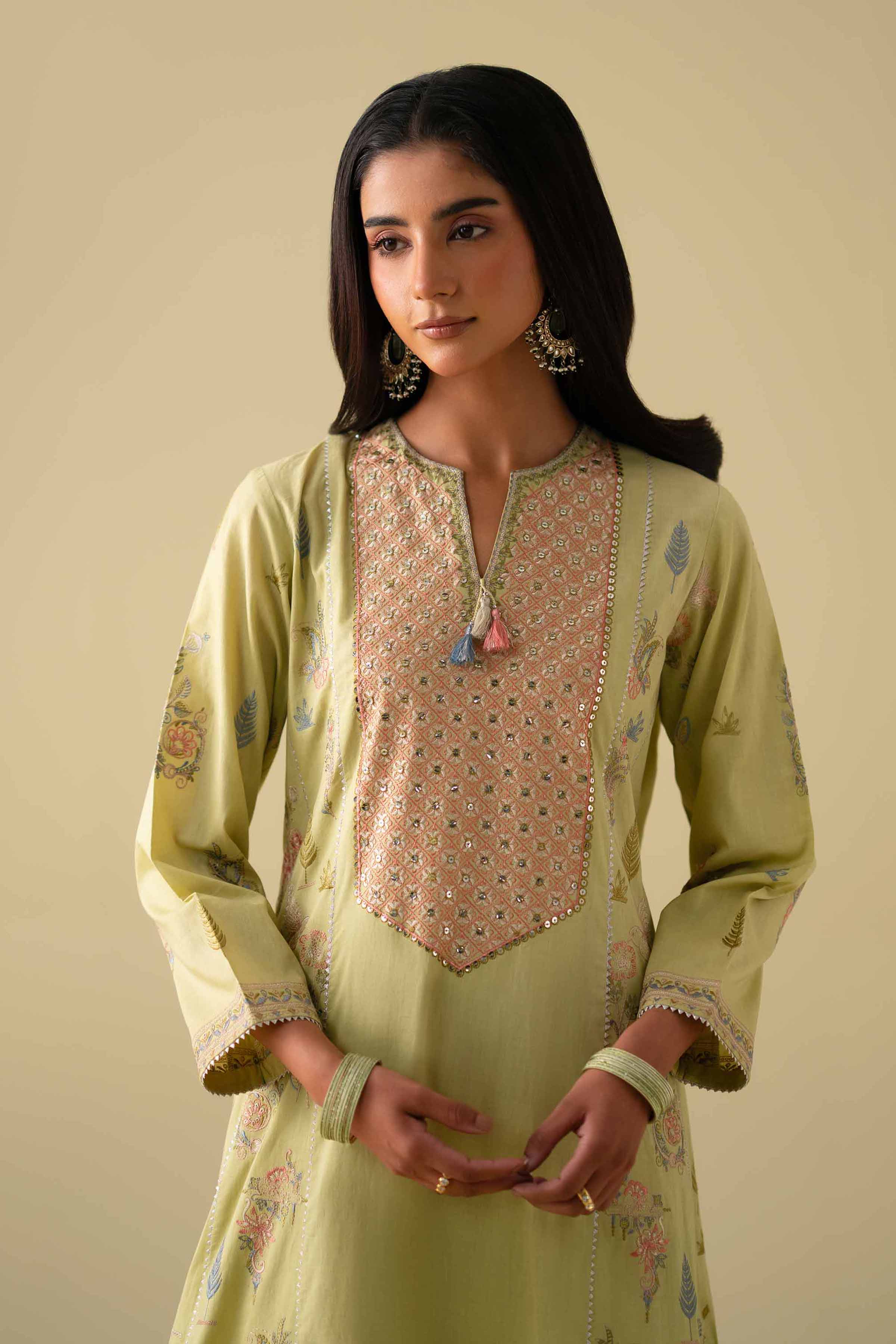 3 Piece - Embroidered Suit - KFE26-98