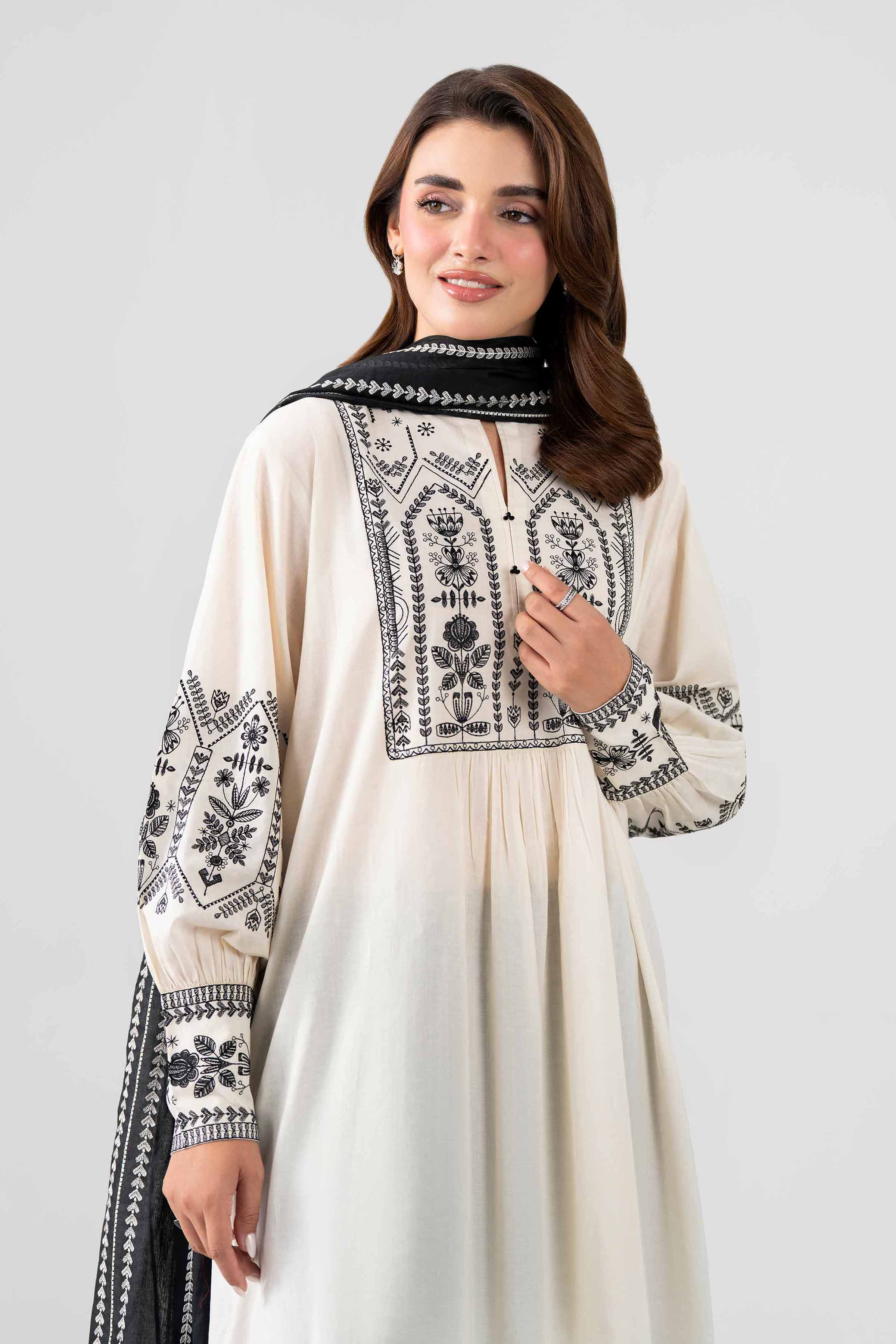 2 Piece - Embroidered Suit - KFS26-07