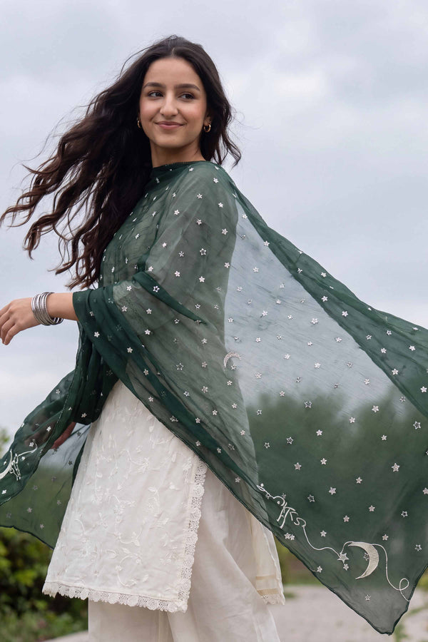 Embroidered Dupatta - KFS26-83