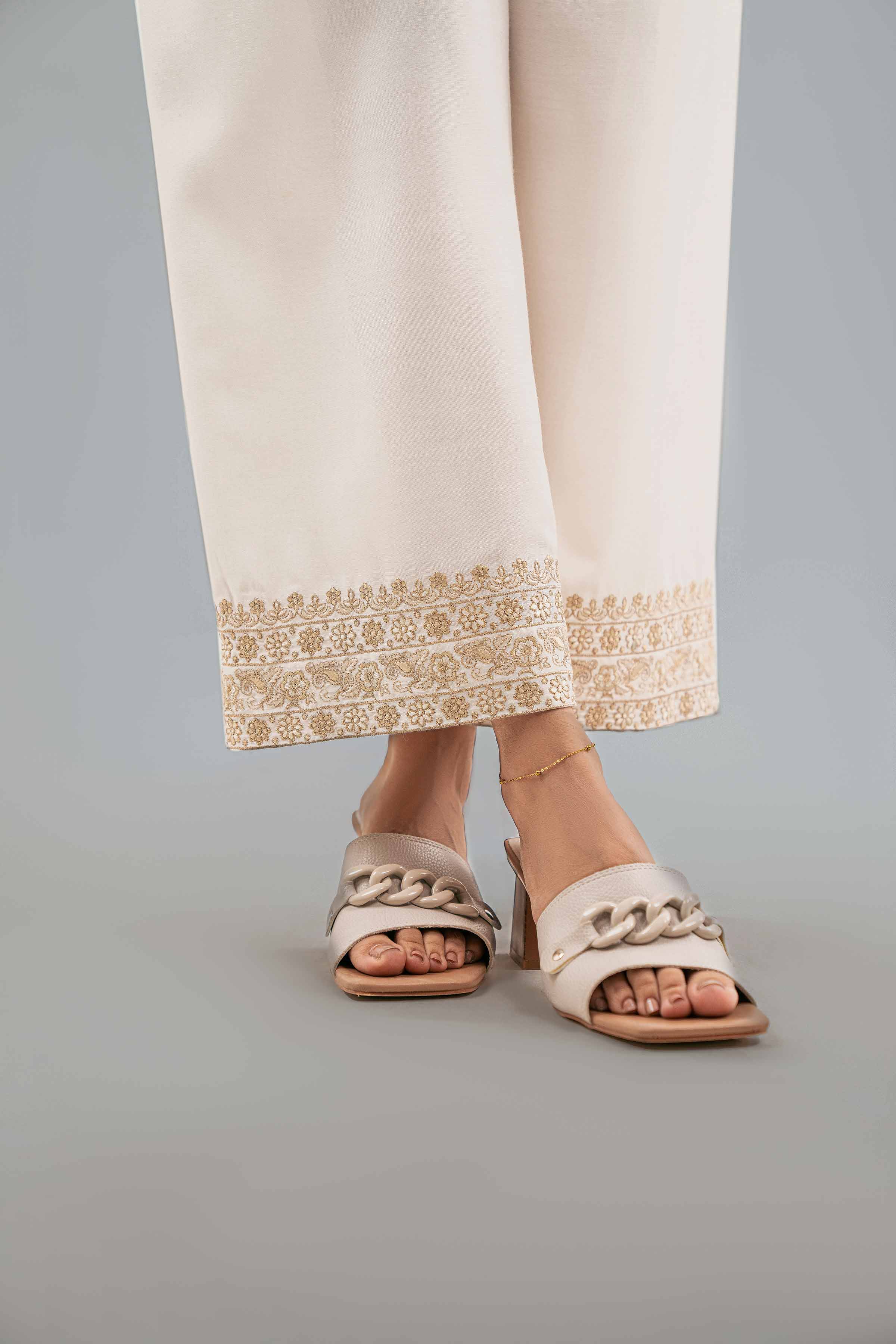 Embroidered Pants - KFW25-197