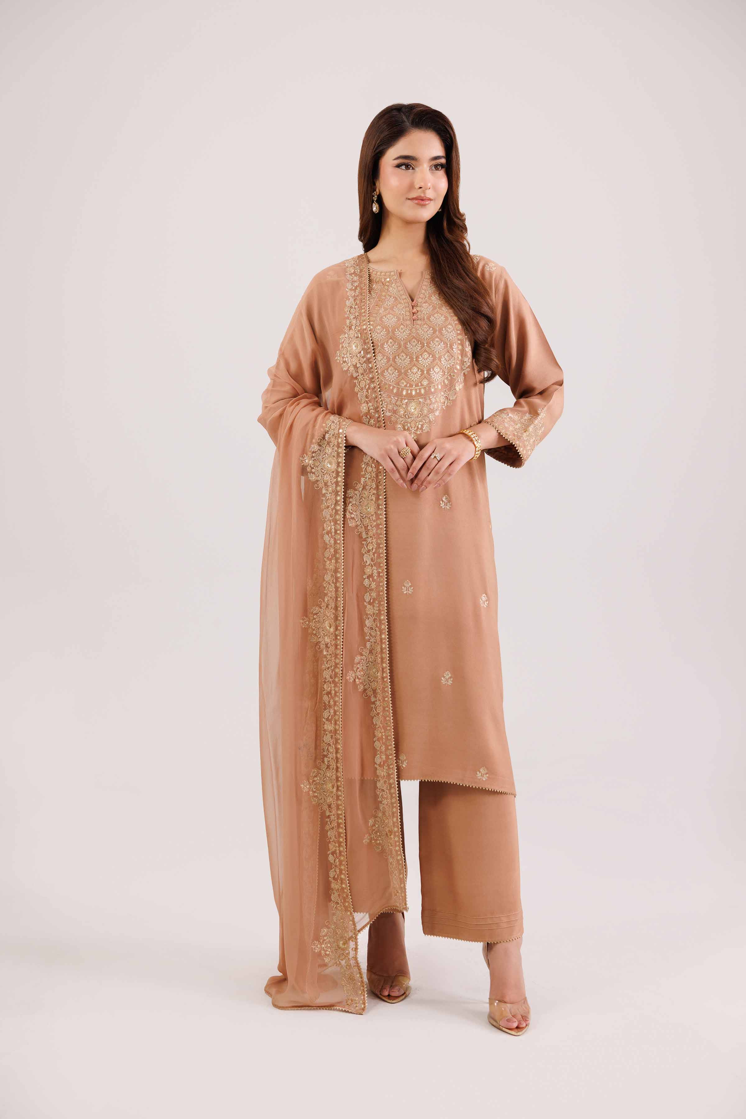 3 Piece - Embroidered Suit - KFW25-219