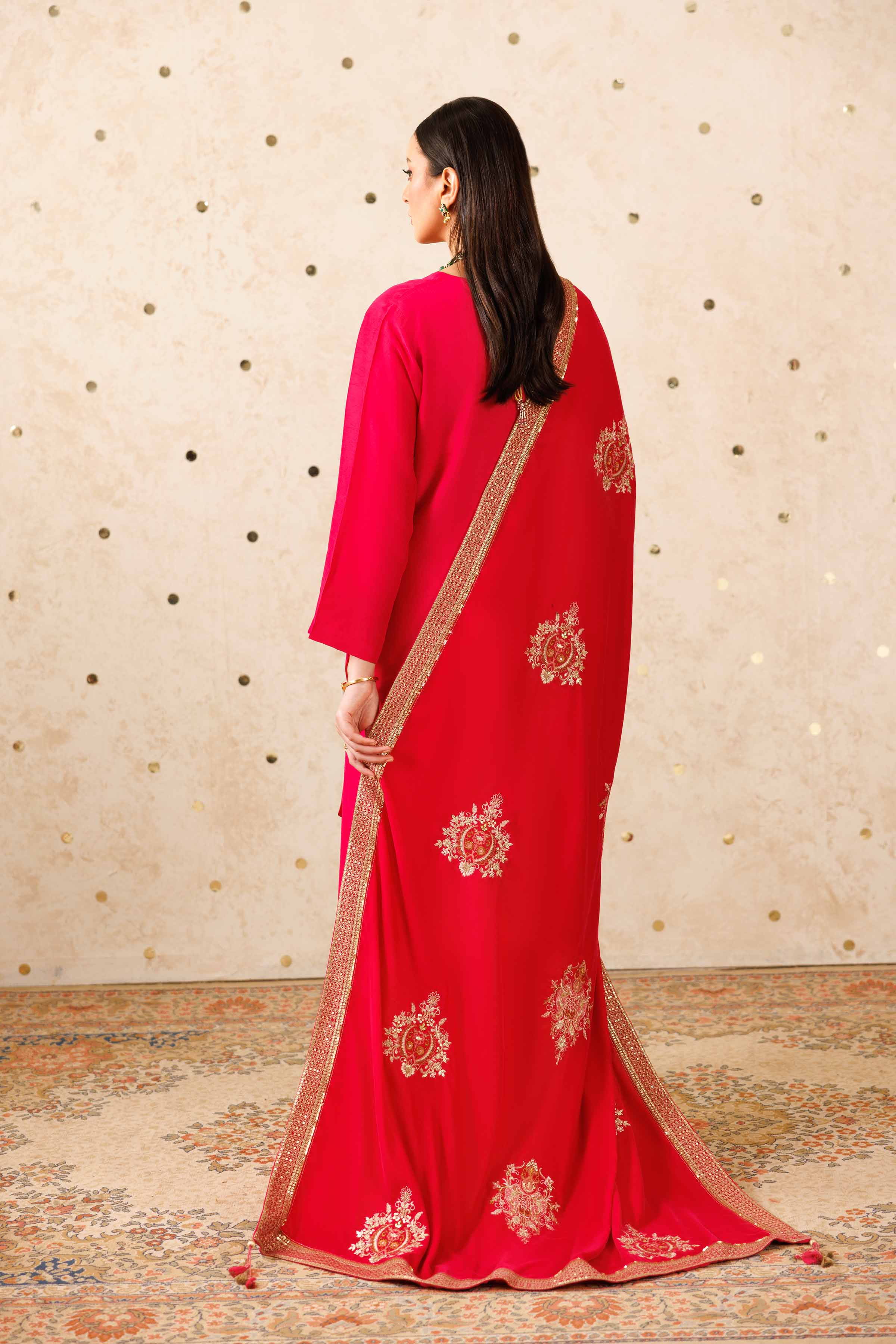 Embroidered Shawl - KFW25-53