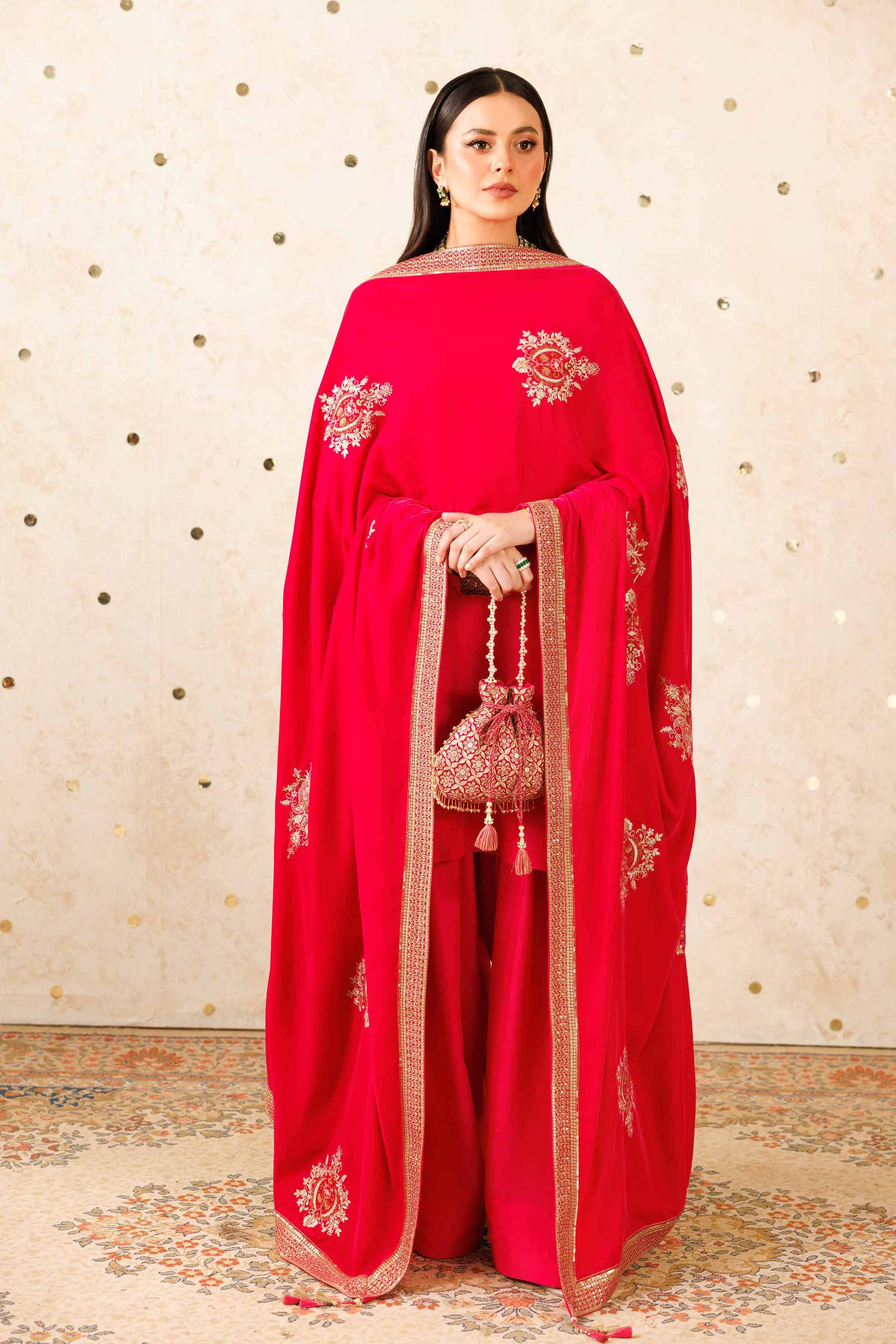 Embroidered Shawl - KFW25-53