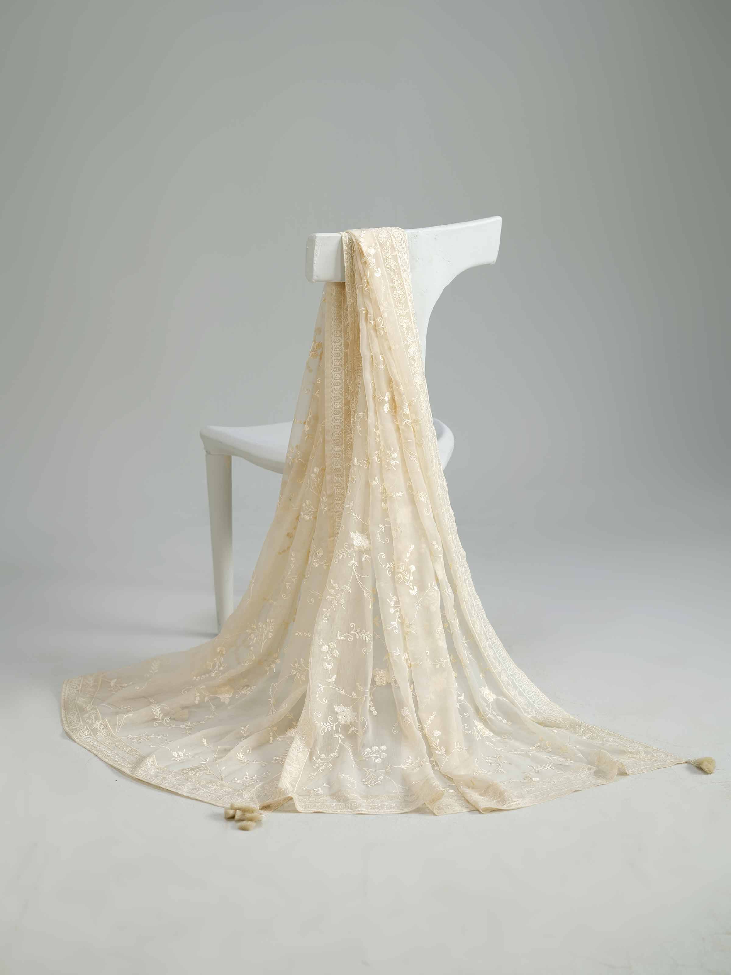 Embroidered Dupatta - KFW25-62