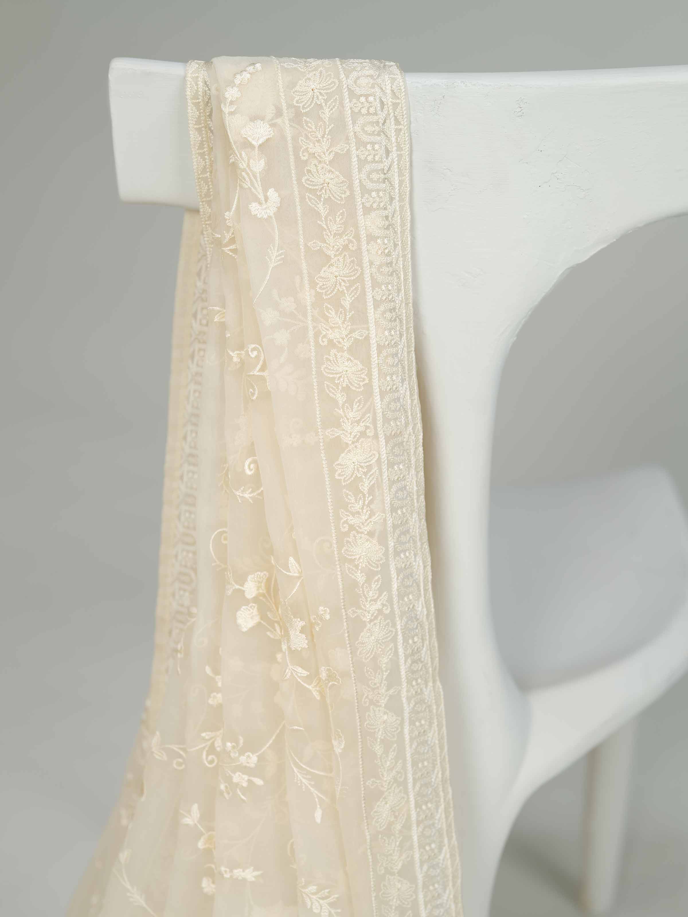 Embroidered Dupatta - KFW25-62