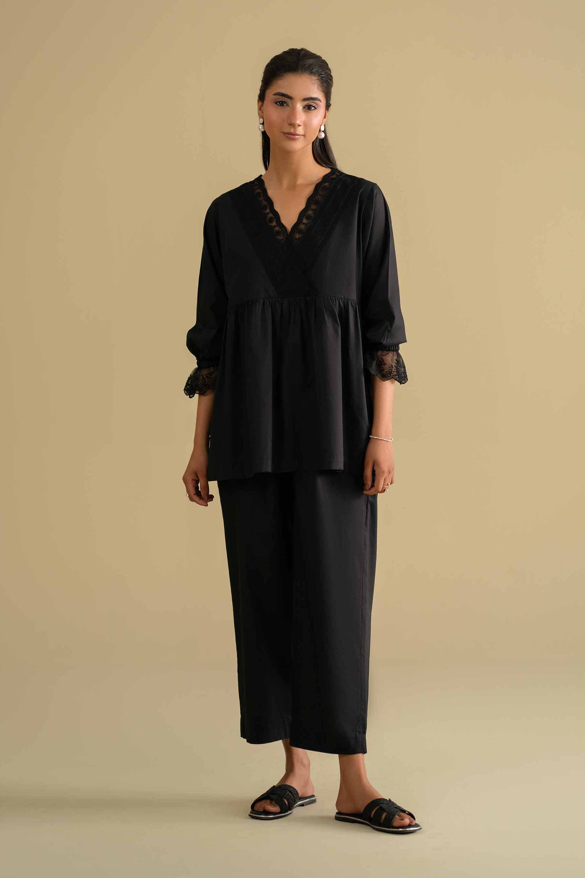 2 Piece - Embroidered Loungewear - KLS26-05