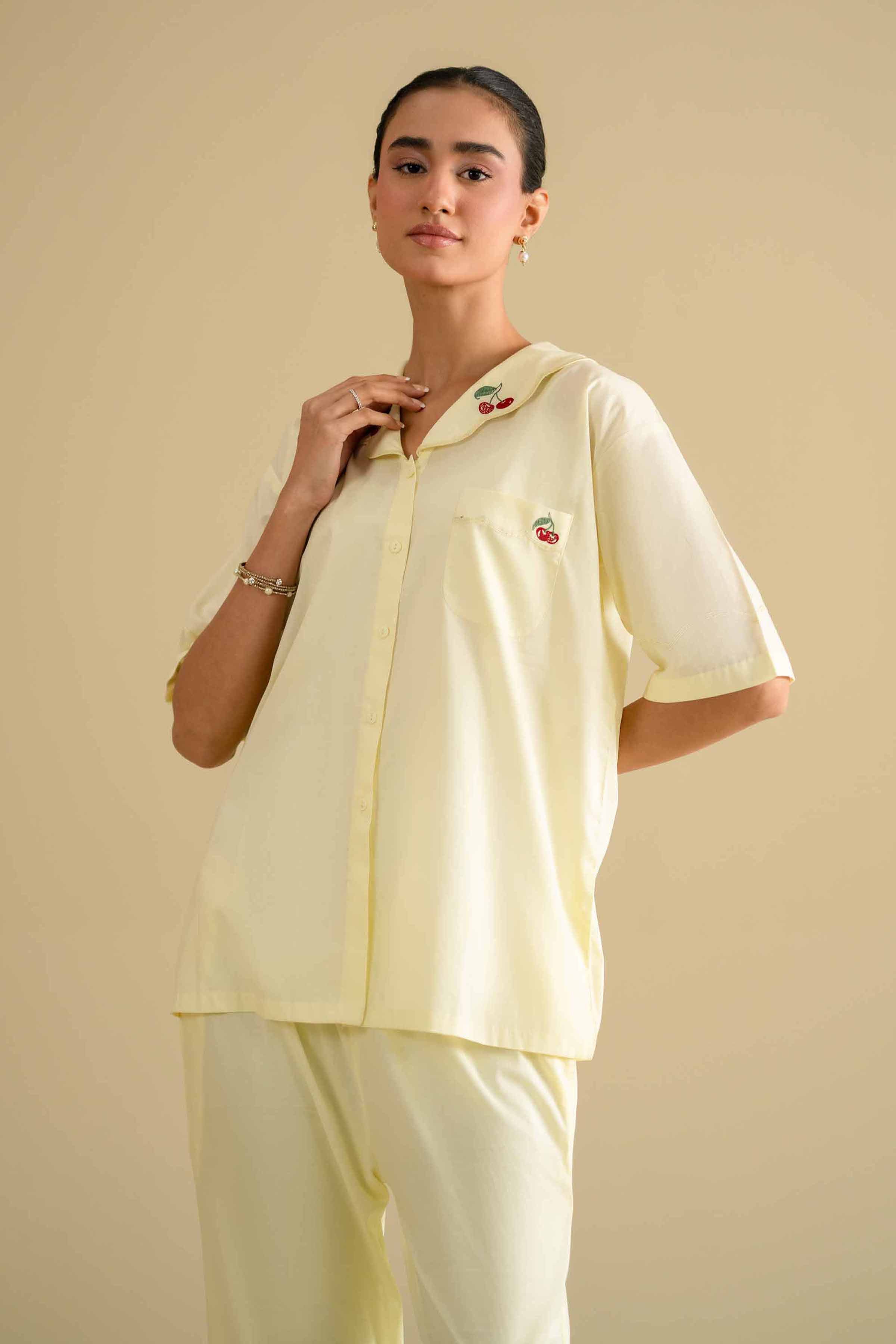 2 Piece - Embroidered Loungewear - KLS26-06
