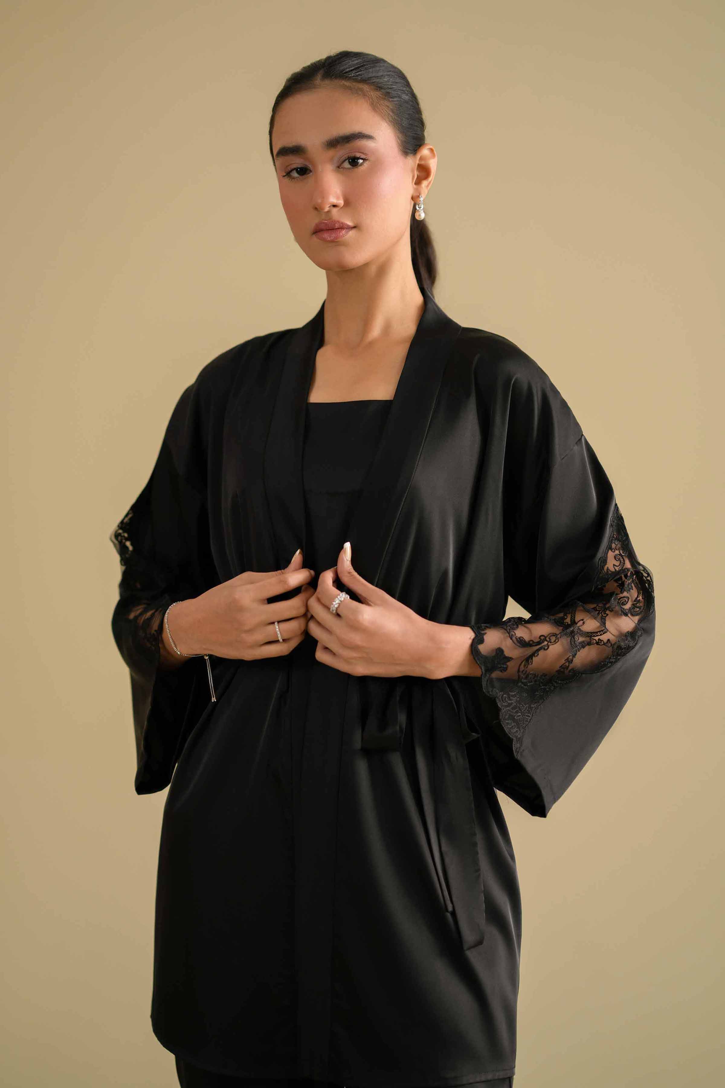3 Piece - Embroidered Loungewear - KLS26-10