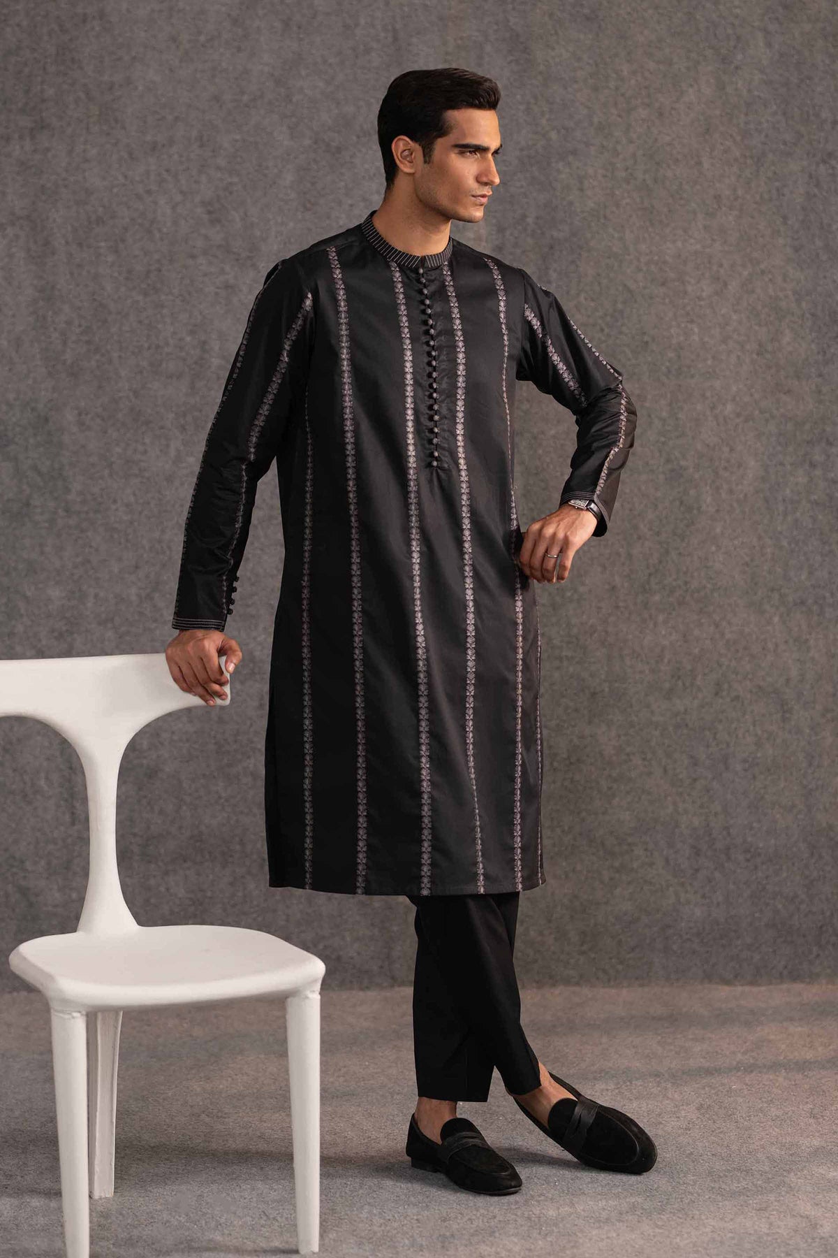 2 Piece - Embroidered Naqsh Suit - KNS25-03