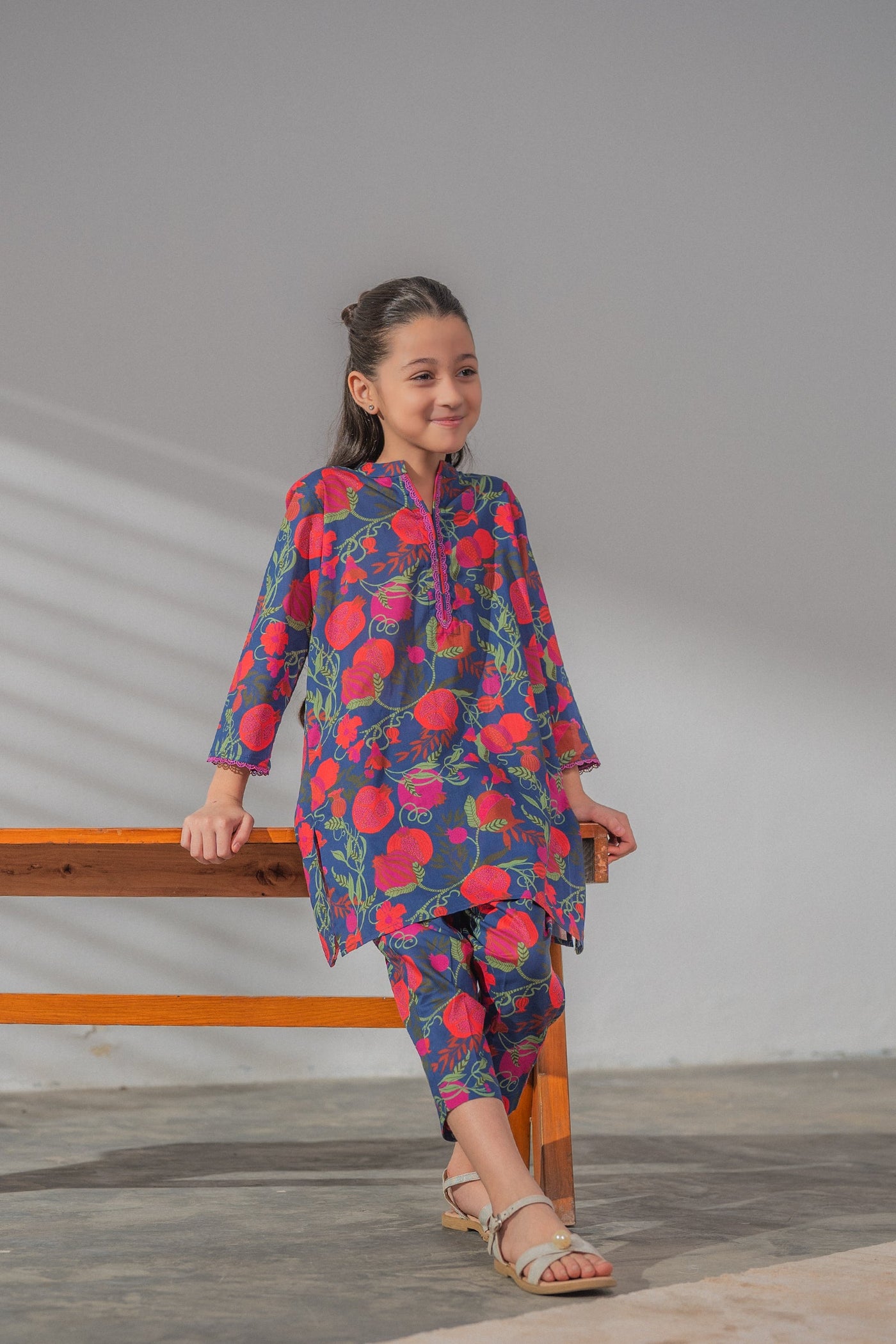 3 Piece Embroidered Chiffon Suit