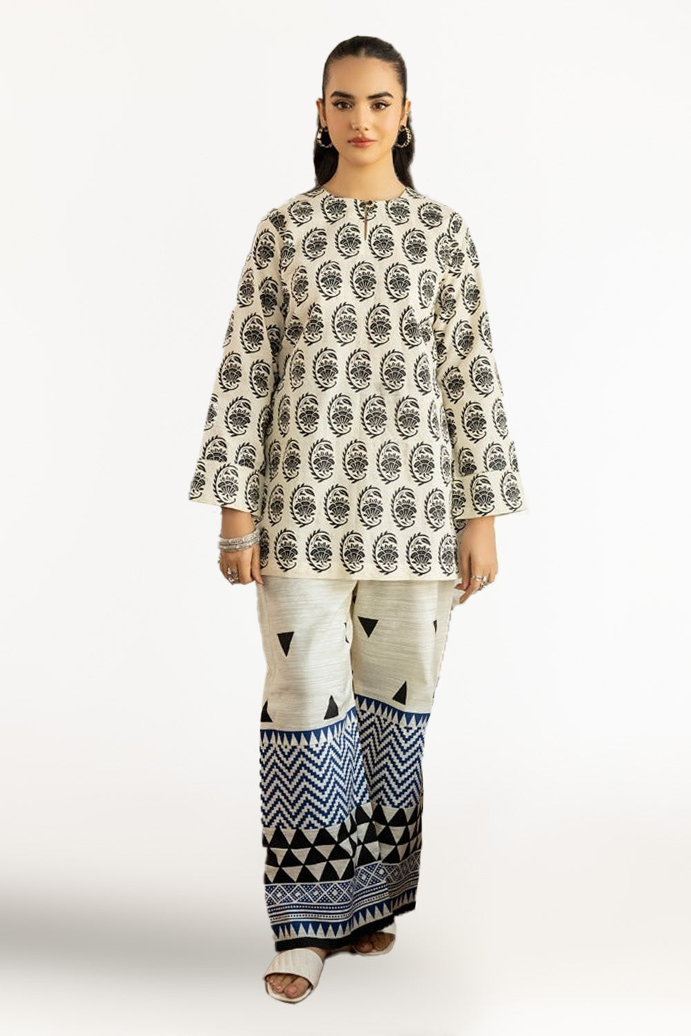 Dobby Block Printed Co-Ord Set