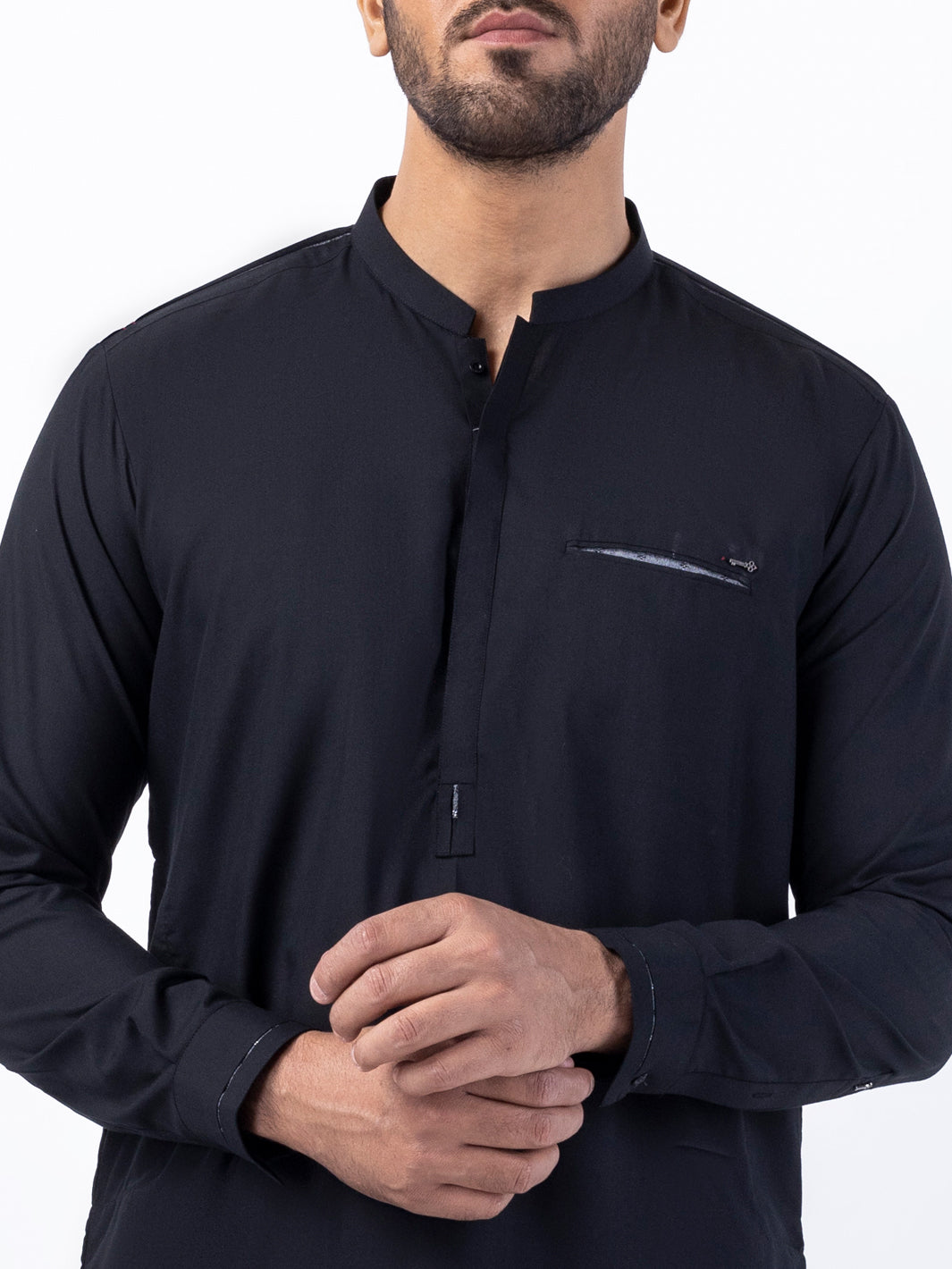 Black Blended Kurta Trouser - AL-KT-3050